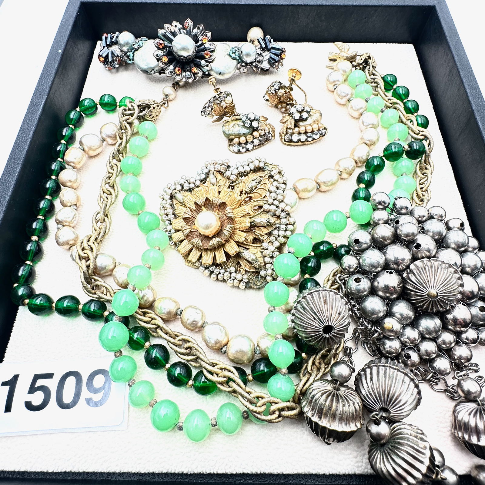 As Is Miriam Haskell Jewelry Lot Repair Wear or Repurpose Selling As Is (1 of 2)