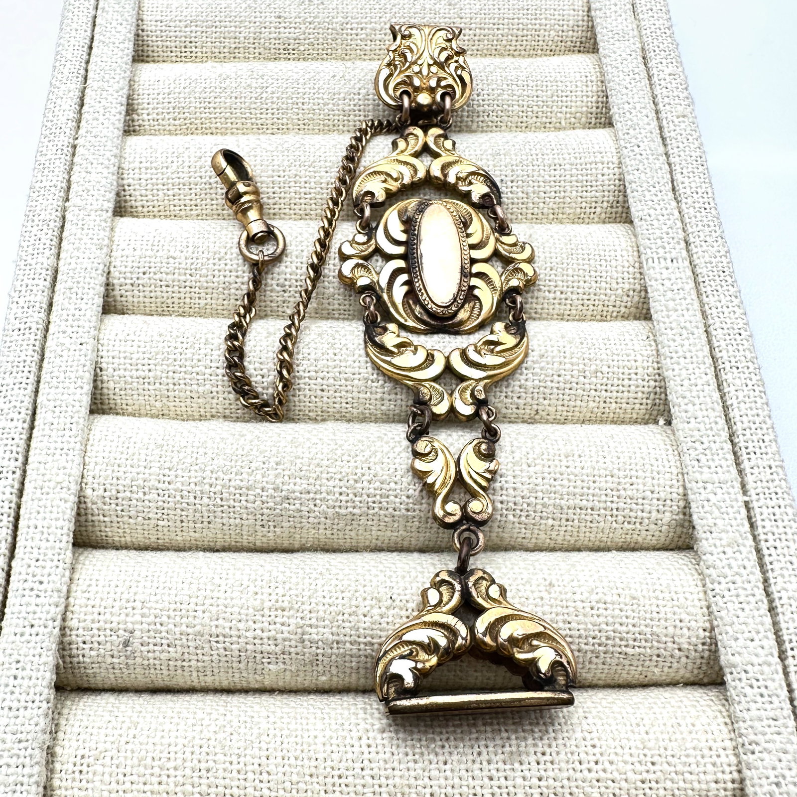Antique Victorian Gold Filled Pocket Watch Chain Engravable 4.5 Inch Length (1 of 2)
