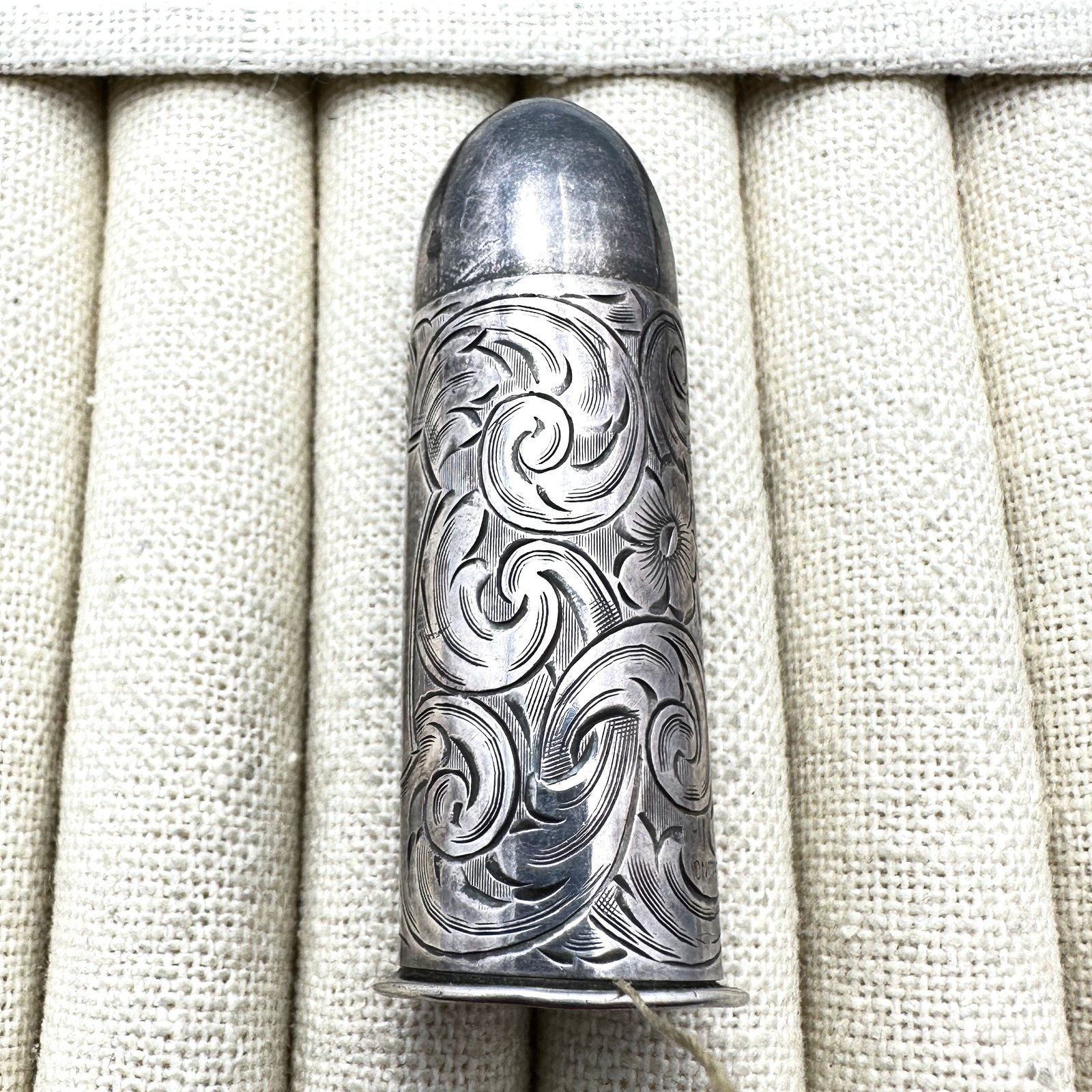 Antique Sterling Silver Sewing Travel Kit 2.5 Inch Length (1 of 2)