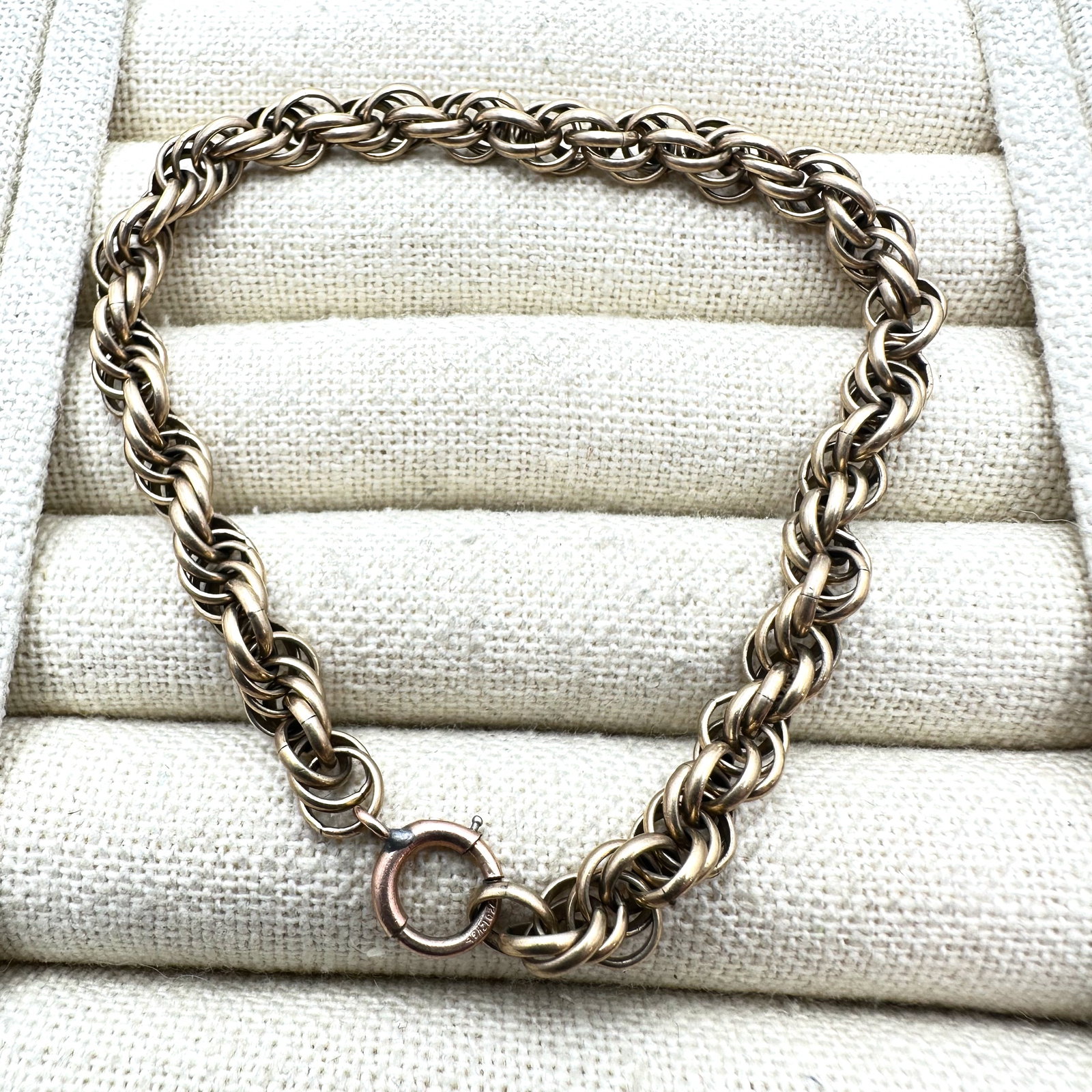 Vintage Gold Filled Chain Bracelet 8 Inch Length 15 Grams (1 of 2)