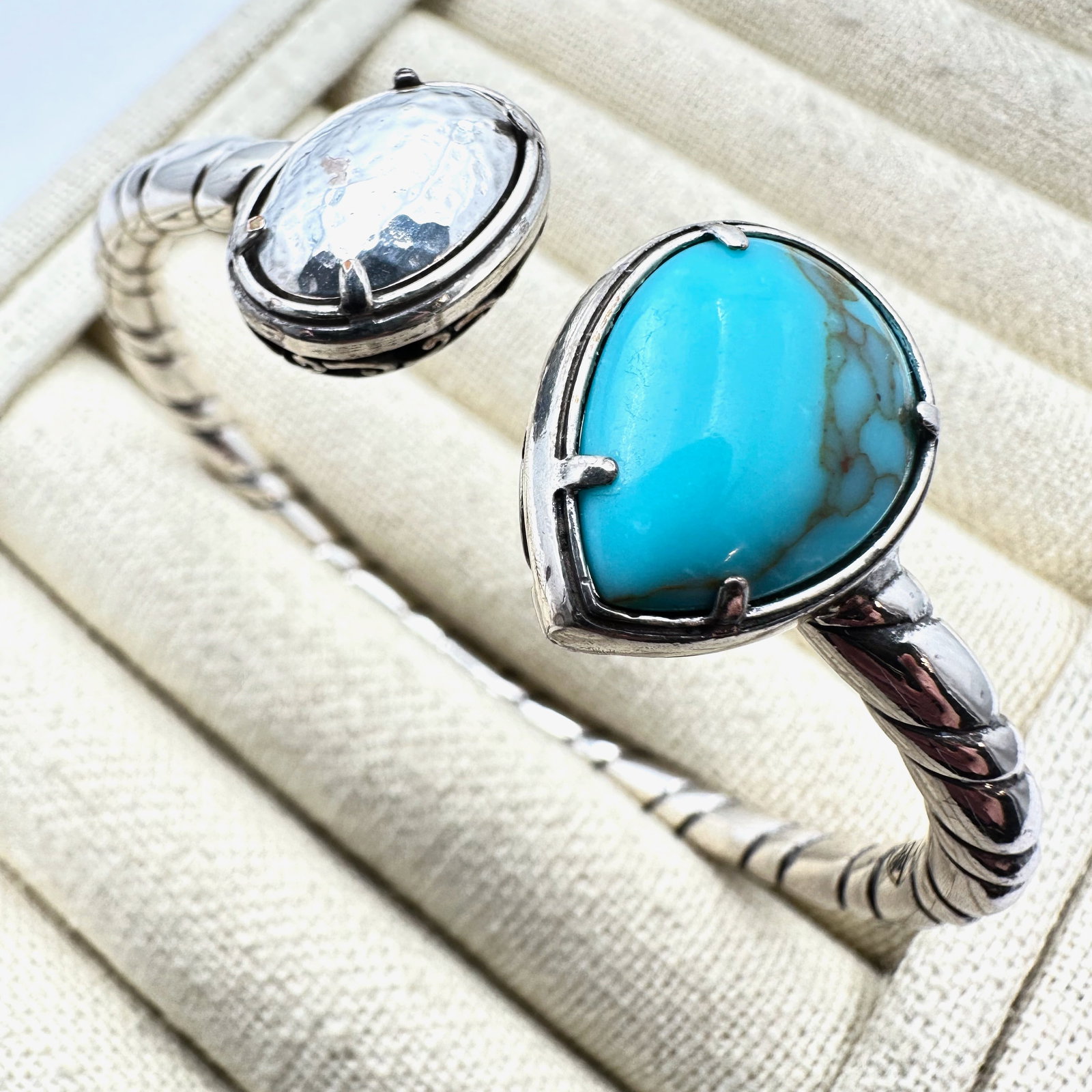 Barse Turquoise Sterling Silver Bracelet 7 Inch Weight 26 Grams (1 of 2)