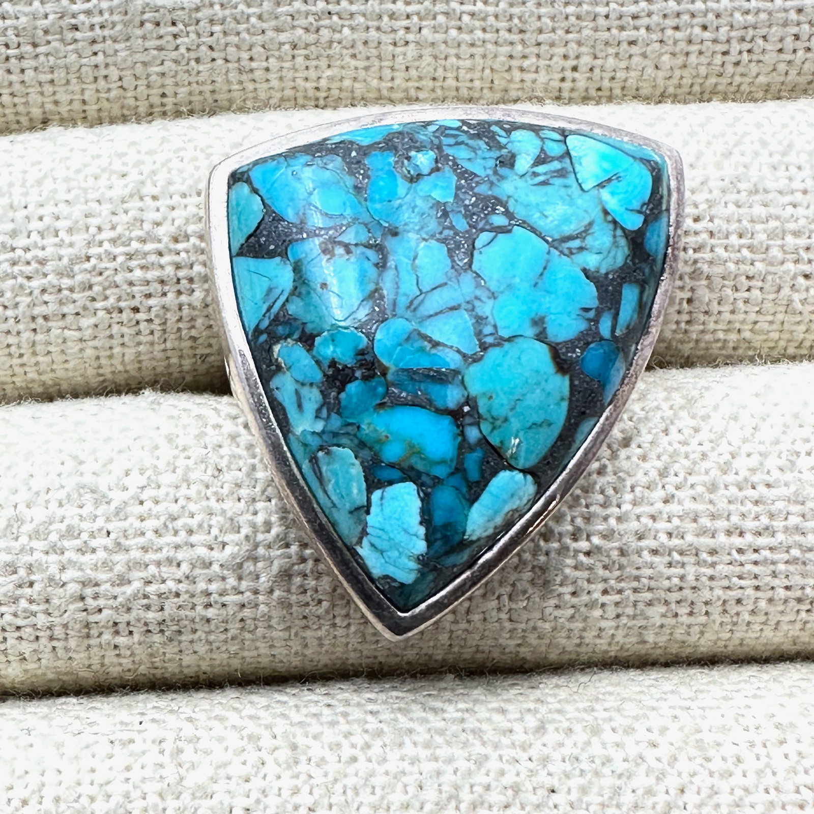Barse Large Turquoise Sterling Silver Ring Size 8.5 (1 of 2)