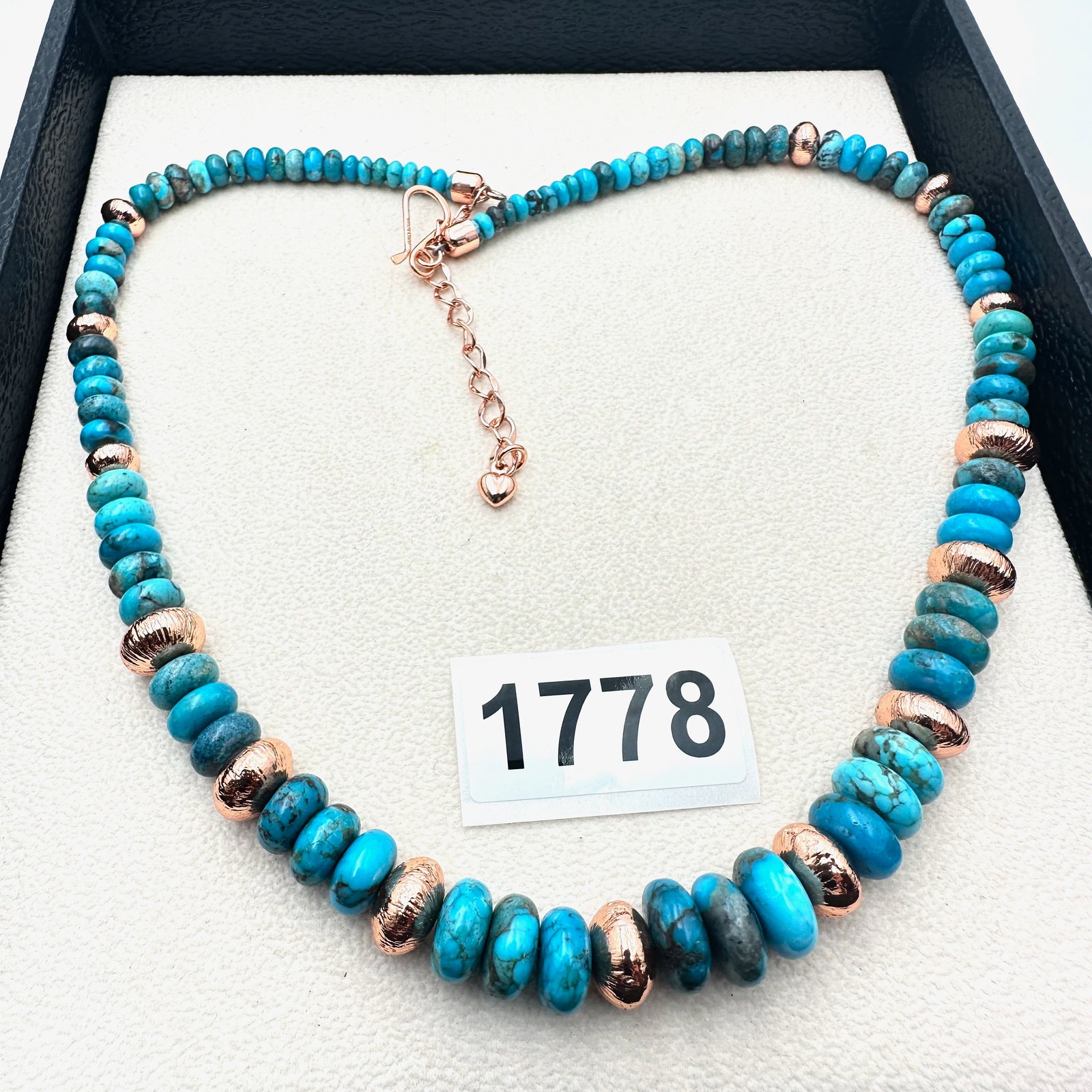 Jay King Mine Finds Desert Rose Trading Turquoise Bead and Copper Necklace 18 to 20 Inch: Jay King Mine Finds Desert Rose Trading Turquoise Bead and Copper Necklace 18 to 20 Inch