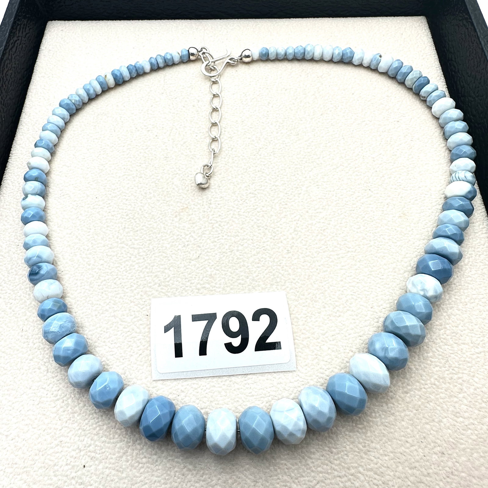 Jay King Mine Finds Desert Rose Trading Blue Gemstone Sterling Silver Necklace 18 Inch (1 of 2)