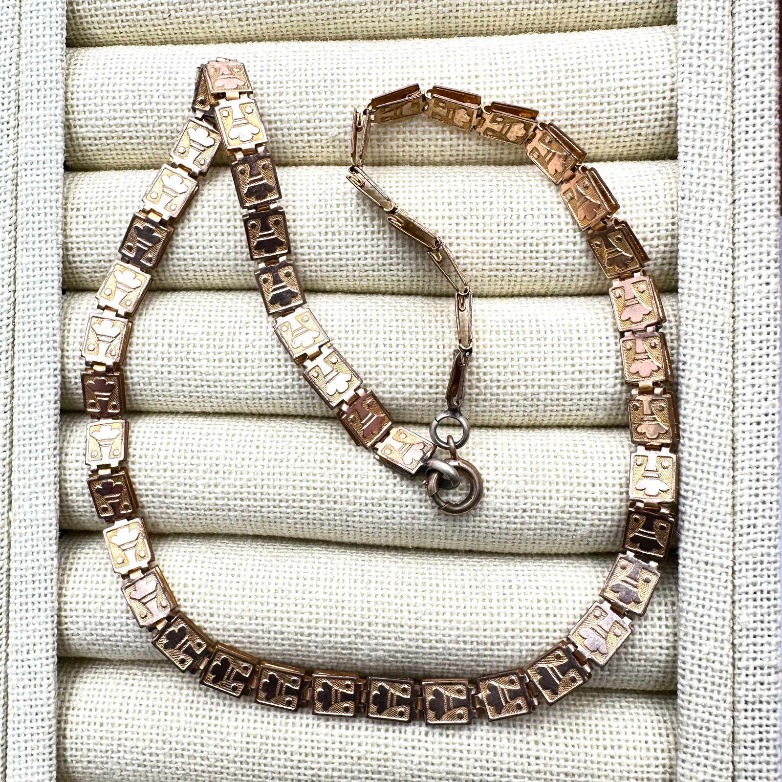 Antique Victorian Gold Filled Book Chain 15 Inch Length (1 of 2)