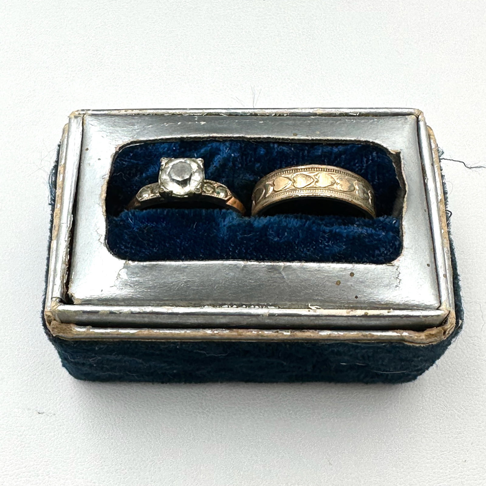Vintage Gold Filled Rings In Original Box Both Are Size 7: Vintage Gold Filled Rings In Original Box Both Are Size 7