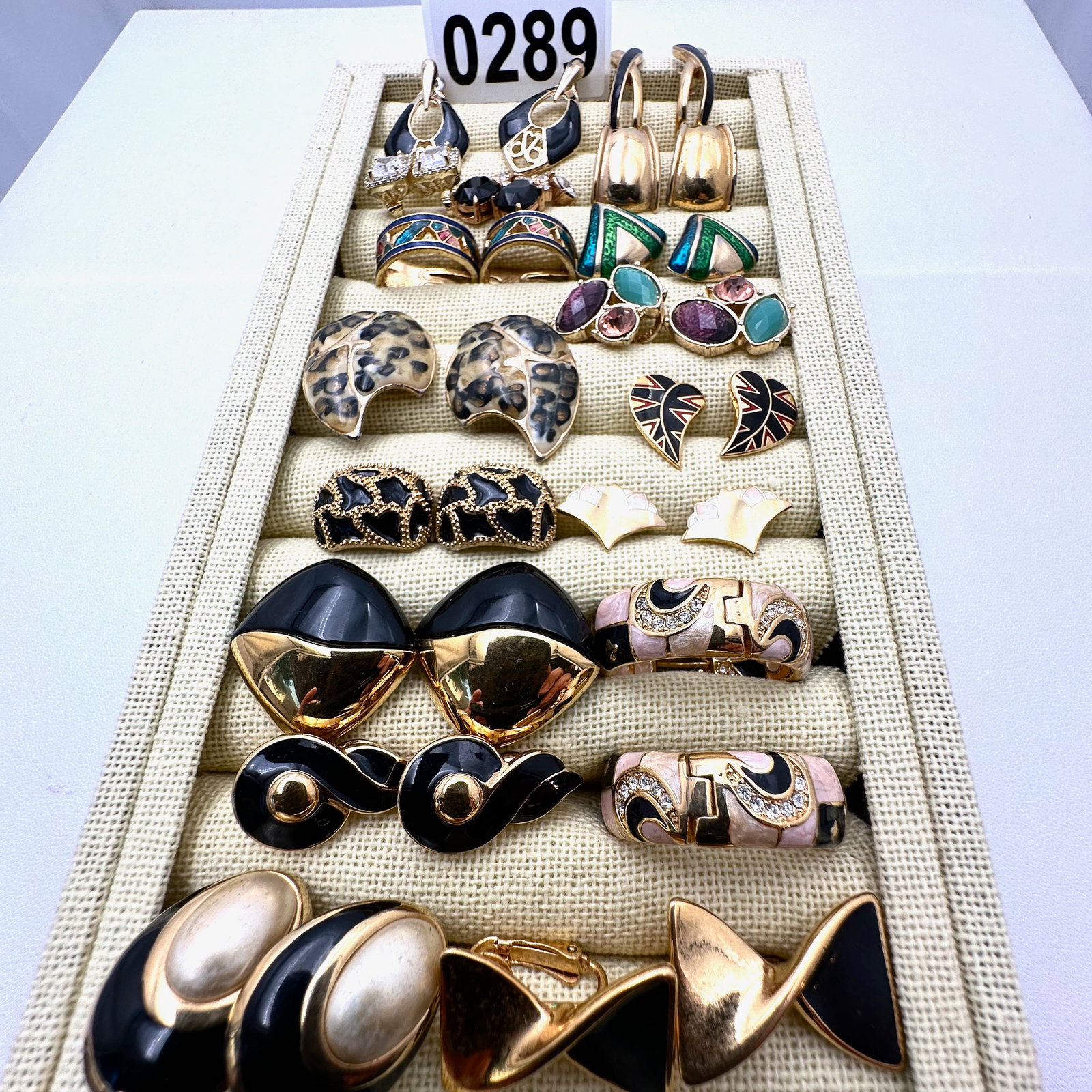 Vintage and Modern Costume Earrings Lot Variety of Styles Clip and Pierced: Vintage and Modern Costume Earrings Lot Variety of Styles Clip and Pierced