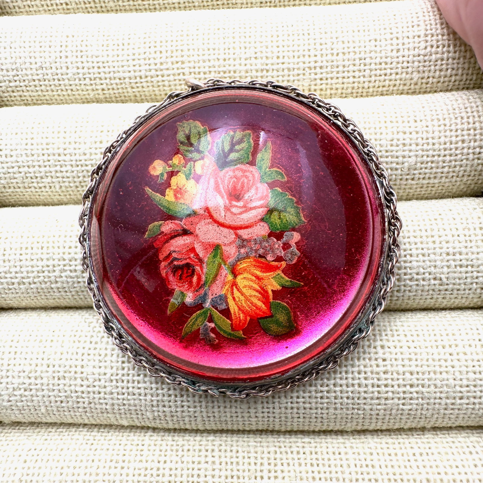 Antique Vintage Saddle Rosette Bridle Button Brooch Pin 2 Inch: Antique Vintage Saddle Rosette Bridle Button Brooch Pin 2 Inch