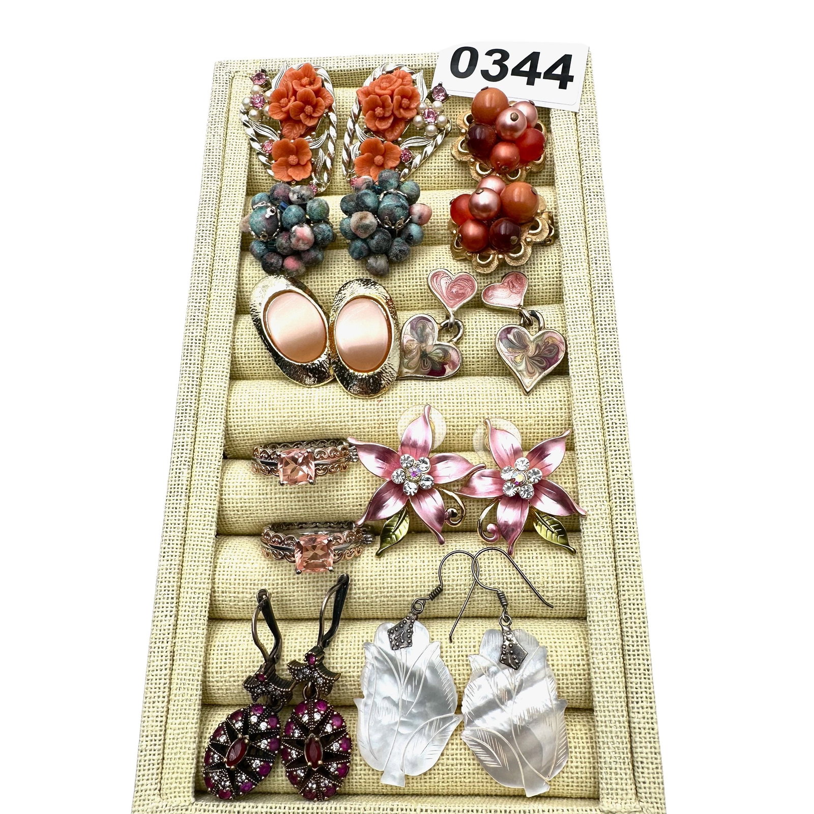 Vintage and Modern Costume Earrings Lot Variety of Styles Clip and Pierced: Vintage and Modern Costume Earrings Lot Variety of Styles Clip and Pierced