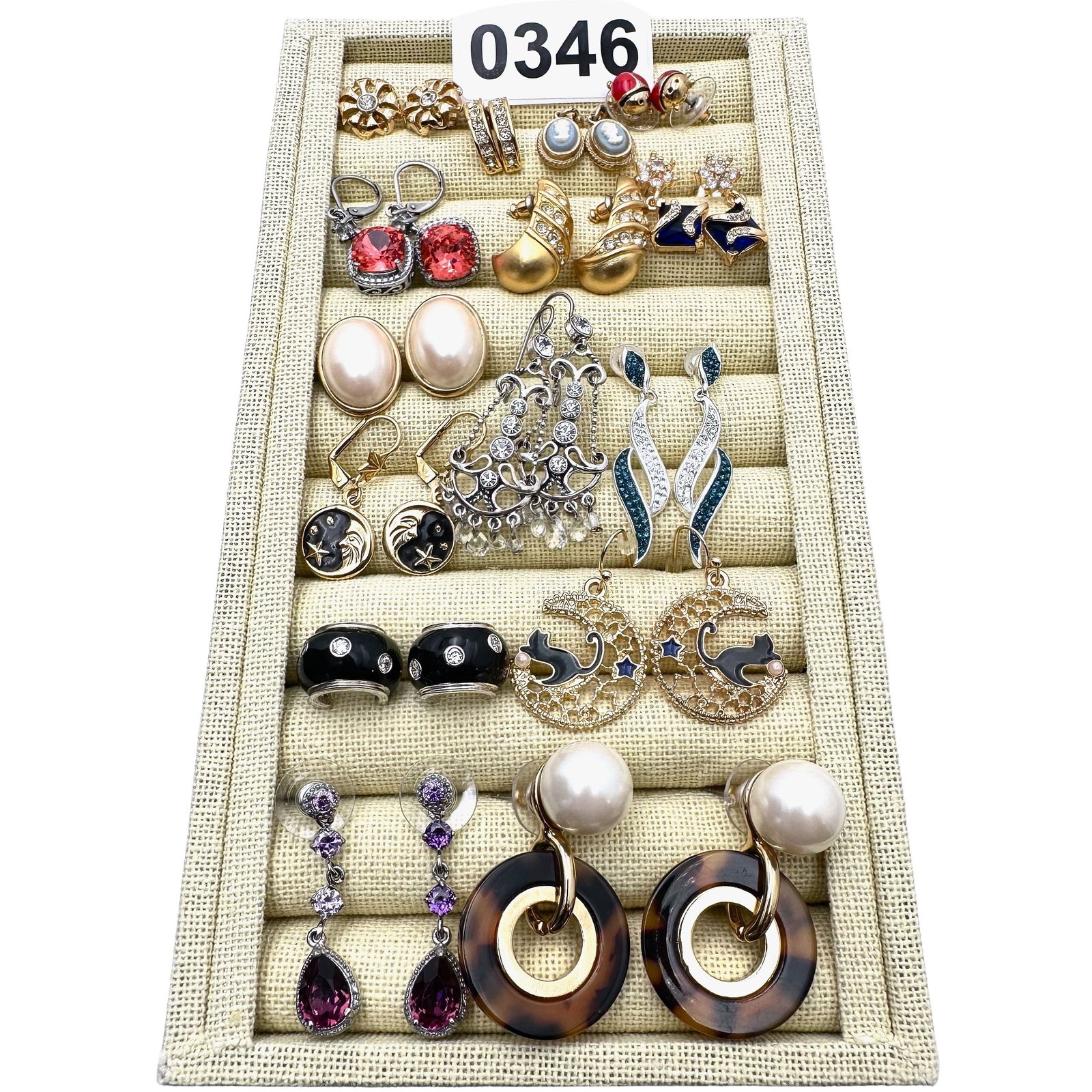 Vintage and Modern Costume Earrings Lot Variety of Styles Clip and Pierced: Vintage and Modern Costume Earrings Lot Variety of Styles Clip and Pierced