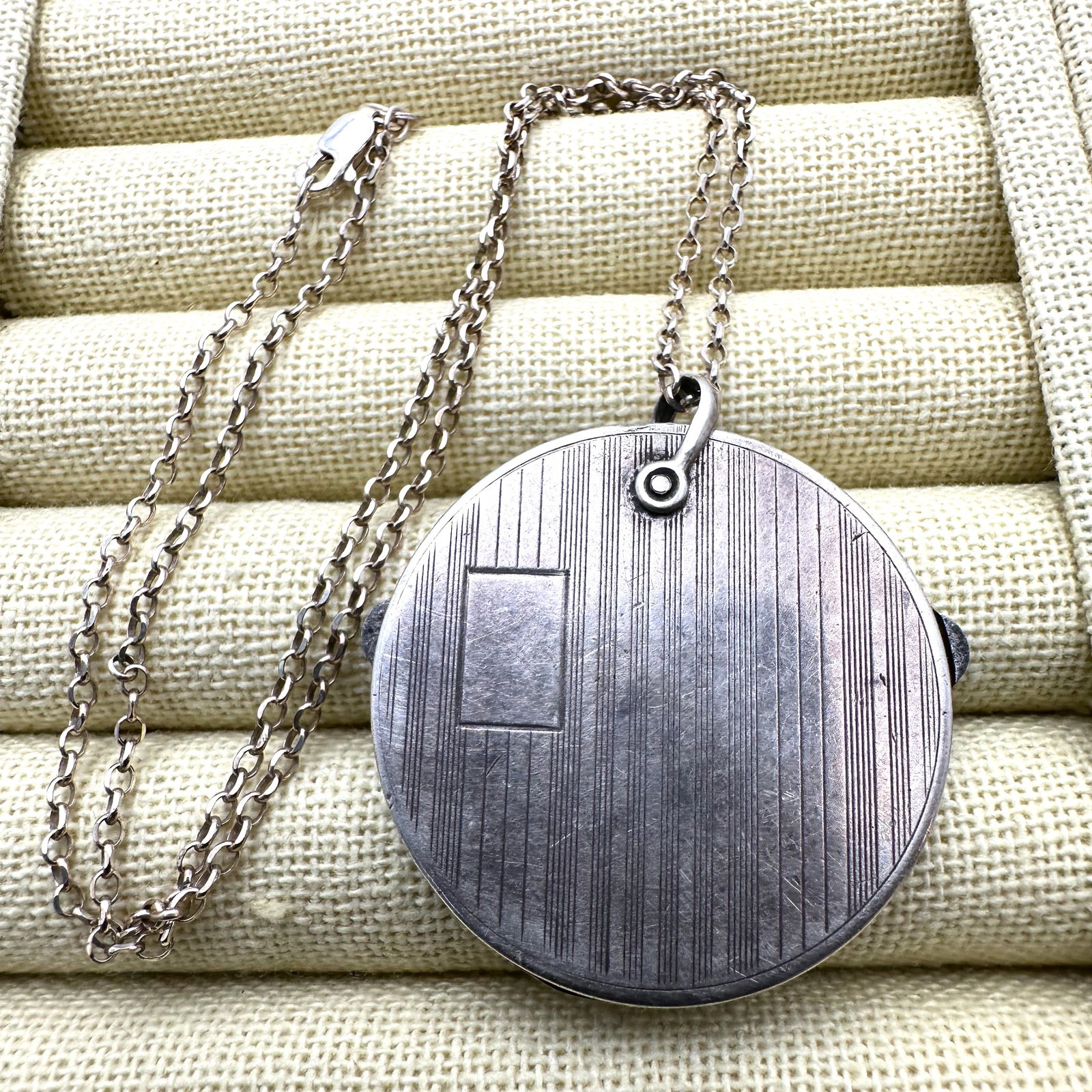 Antique Victorian Sterling Silver Knife Pendant 16 Inch Chain Weight 28 Grams: Antique Victorian Sterling Silver Knife Pendant 16 Inch Chain Weight 28 Grams