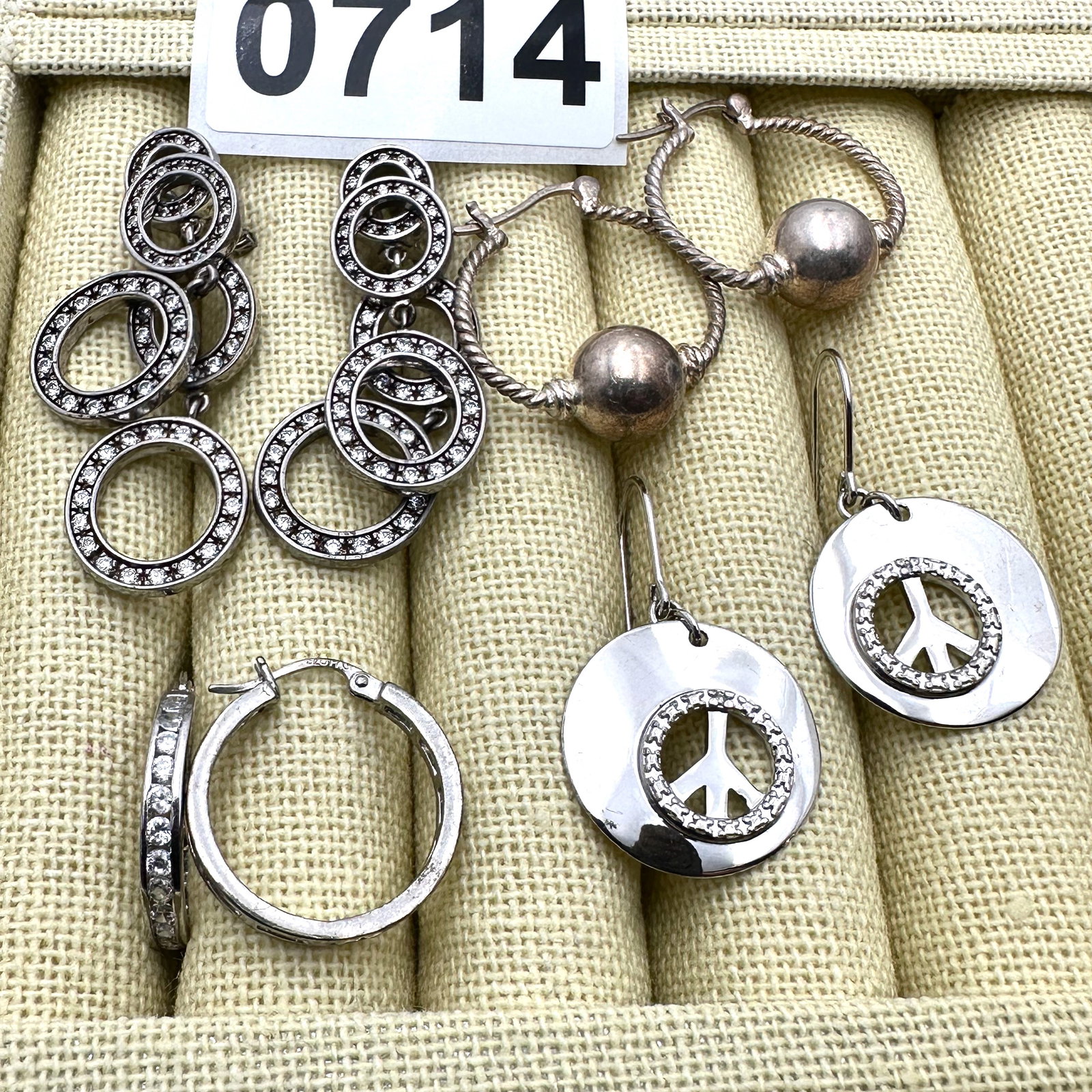 Group of Sterling Silver Earrings (1 of 2)