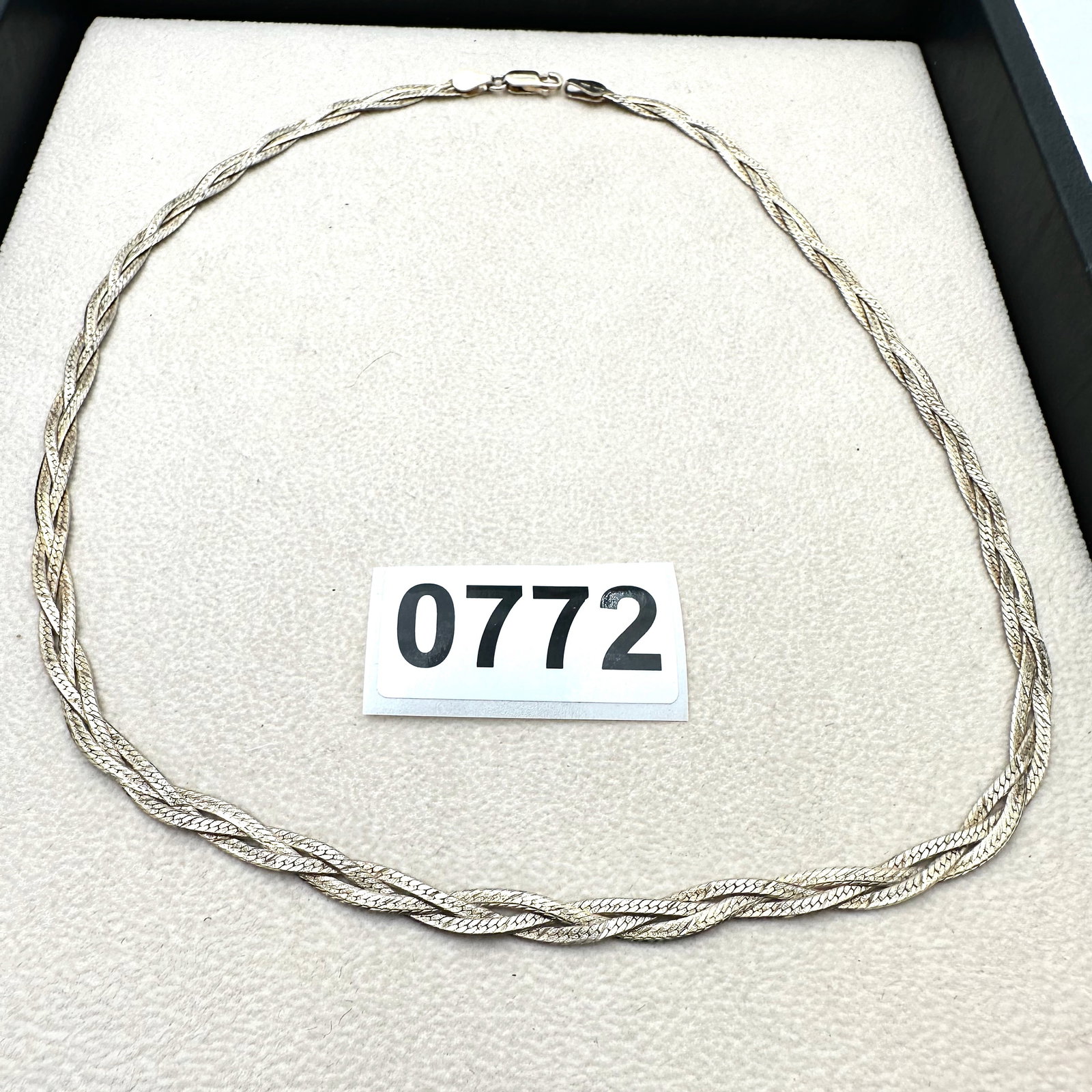 Sterling Silver Braided Design Chain 18 Inch: Sterling Silver Braided Design Chain 18 Inch