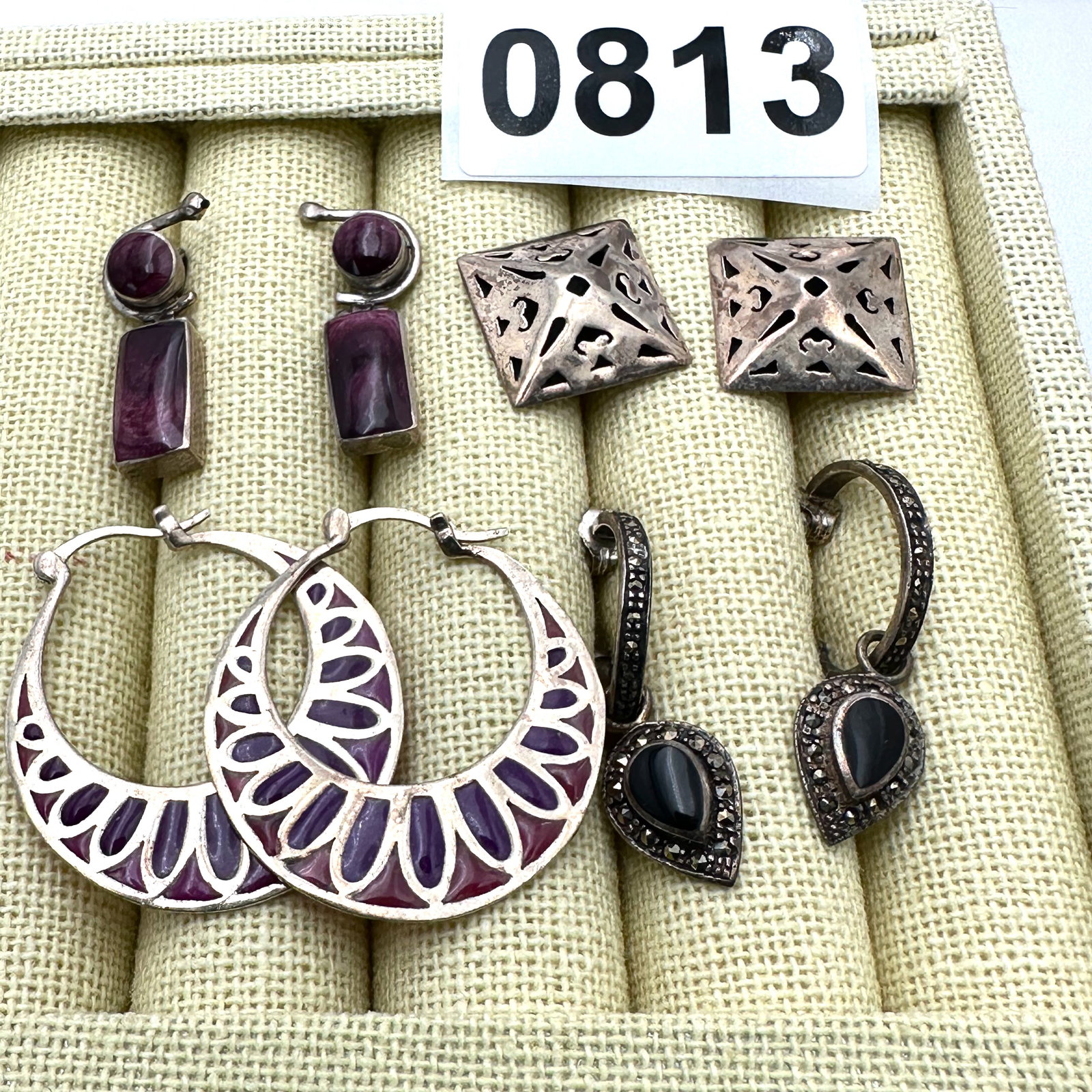 Group of Sterling Silver Earrings (1 of 2)
