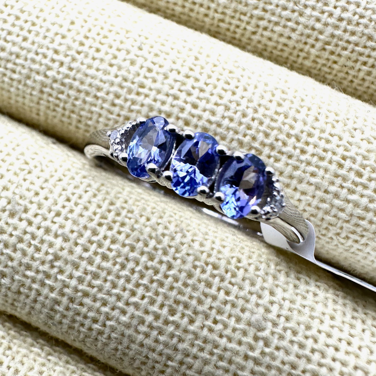 Purple Amethyst Diamond Accents Sterling Silver Ring Size 10 Original Tag Attached (1 of 2)