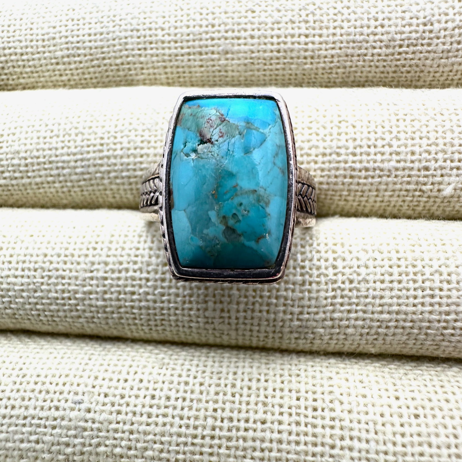 Barse Blue Turquoise Sterling Silver Ring Size 9: Barse Blue Turquoise Sterling Silver Ring Size 10