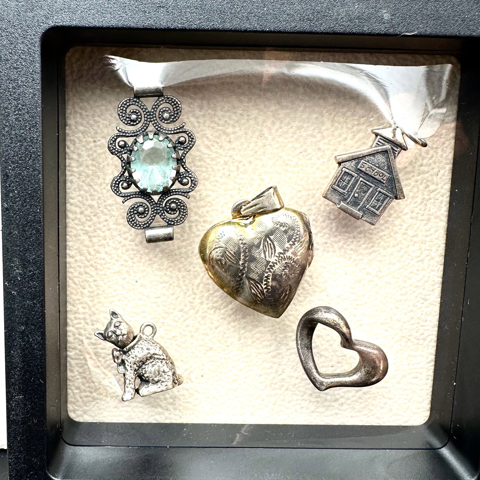 Sterling Silver Lot of Pendants Gemstones CZ Diamond and More (1 of 2)
