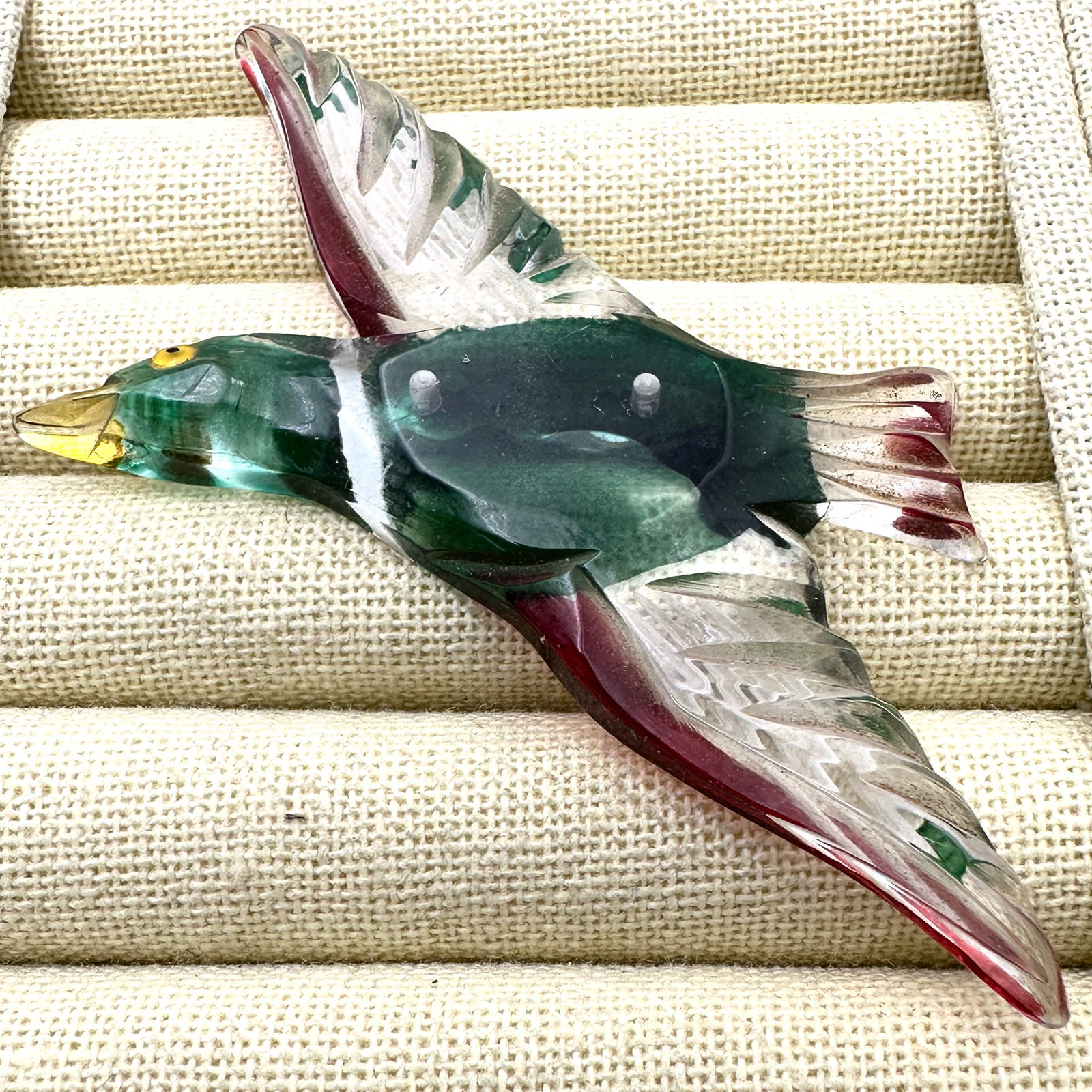 Vintage Early Plastic Figural Bird Pin Brooch 3 Inch: Vintage Early Plastic Figural Bird Pin Brooch 3 Inch