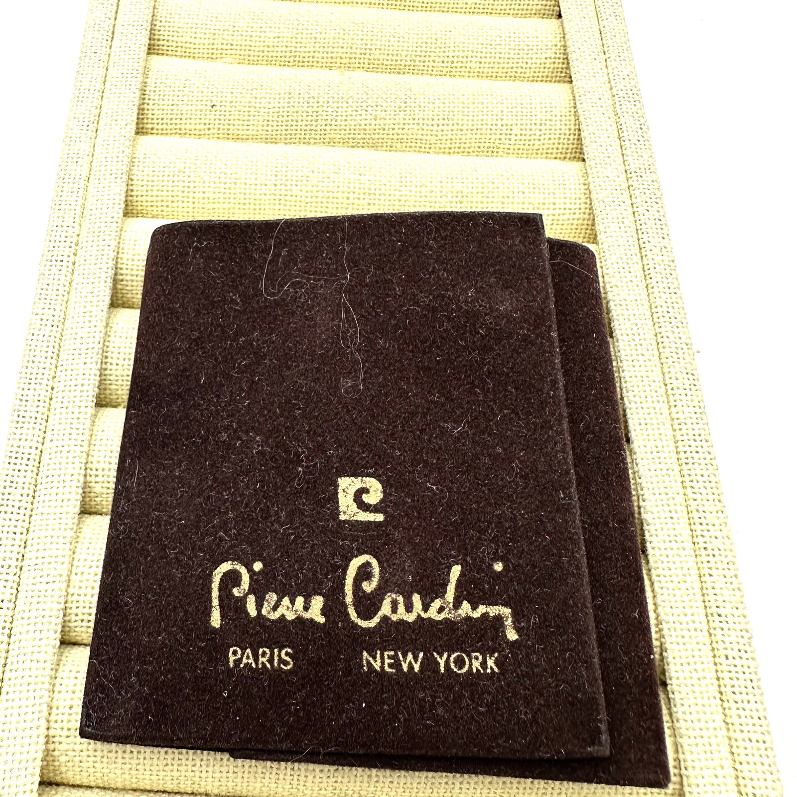 Vintage Pierre Cardin Paris New York Diamond Stick Pins In Original Pouche (1 of 2)