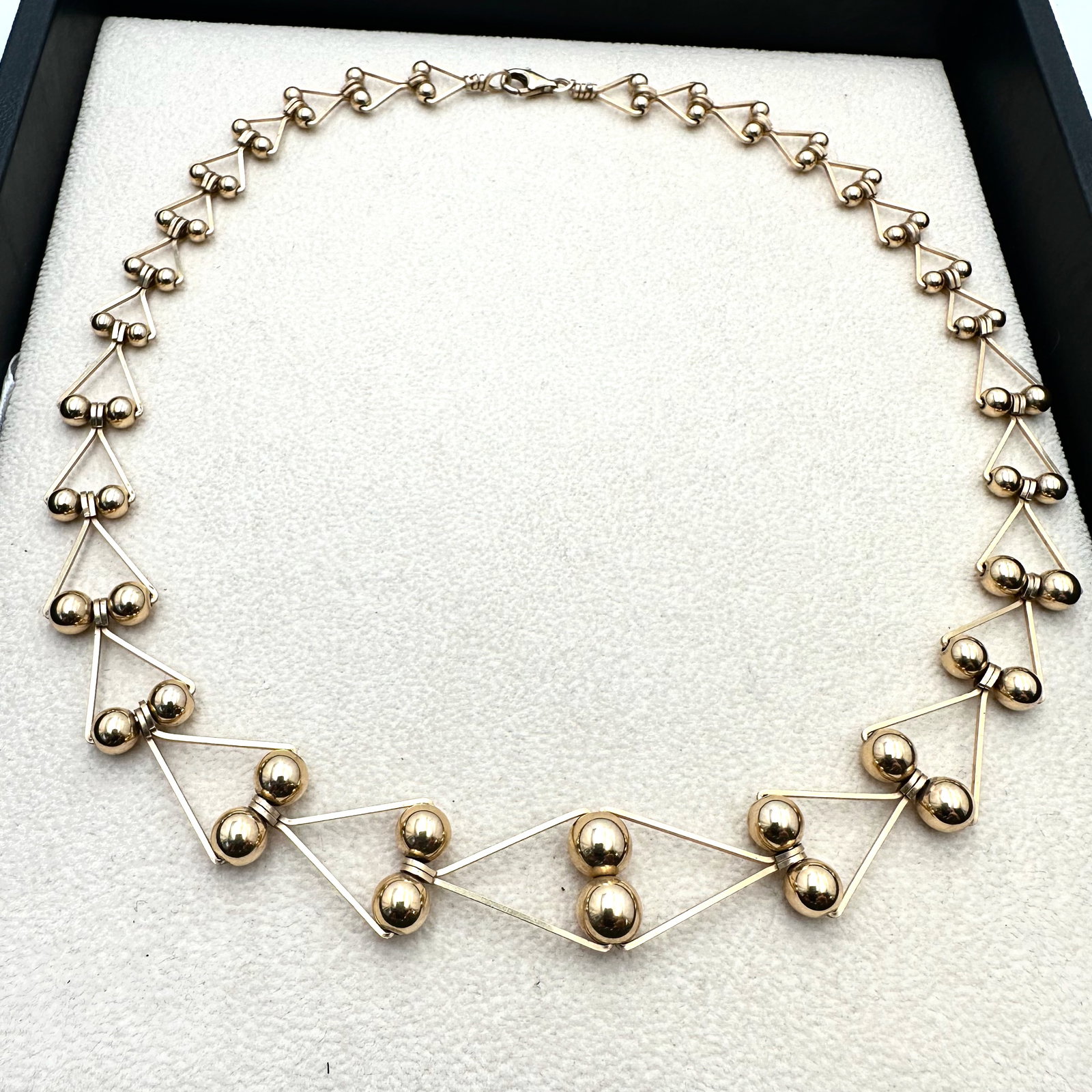 Vintage Gold Filled Choker Necklace 18 Inch Unique Design Rare Find (1 of 2)