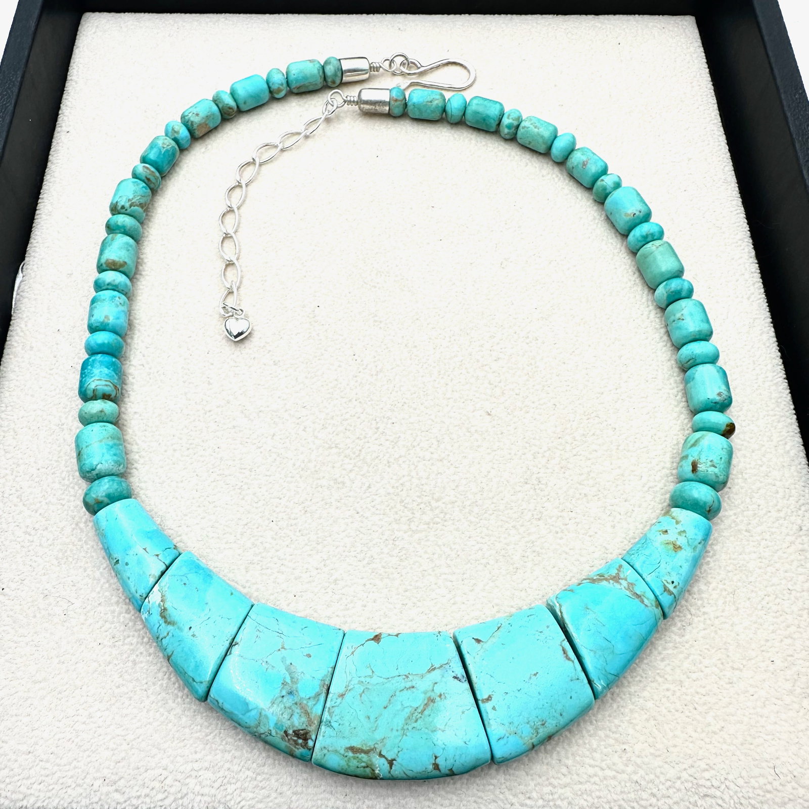 Kay King Mine Finds Turquoise Sterling Silver Necklace (1 of 2)