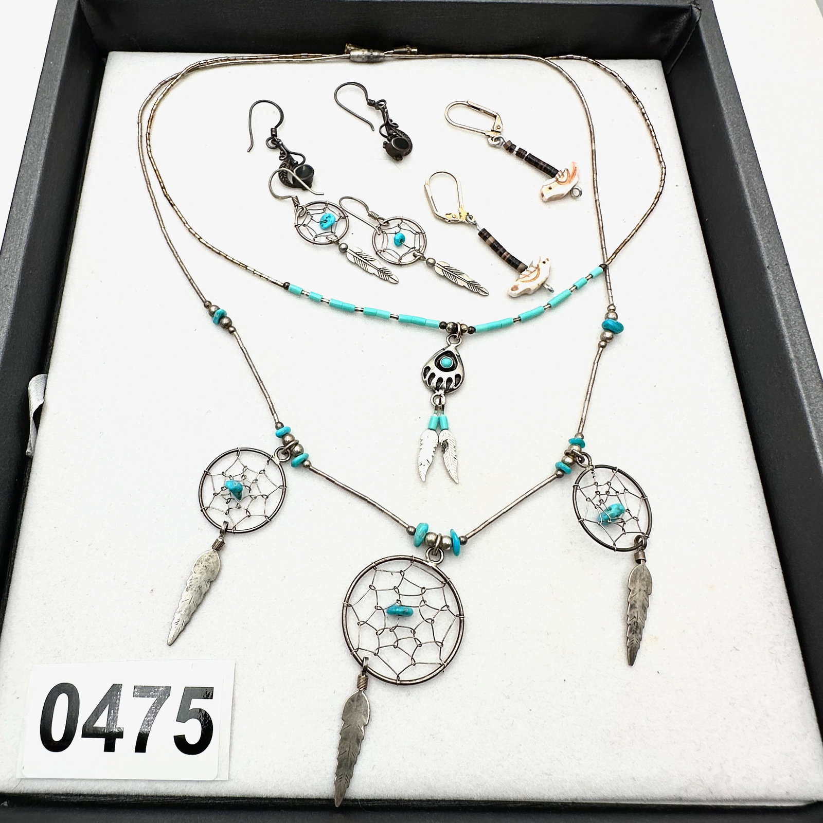Vintage American Southwest Turquoise and Mixed Metal Necklaces and Earrings (1 of 2)