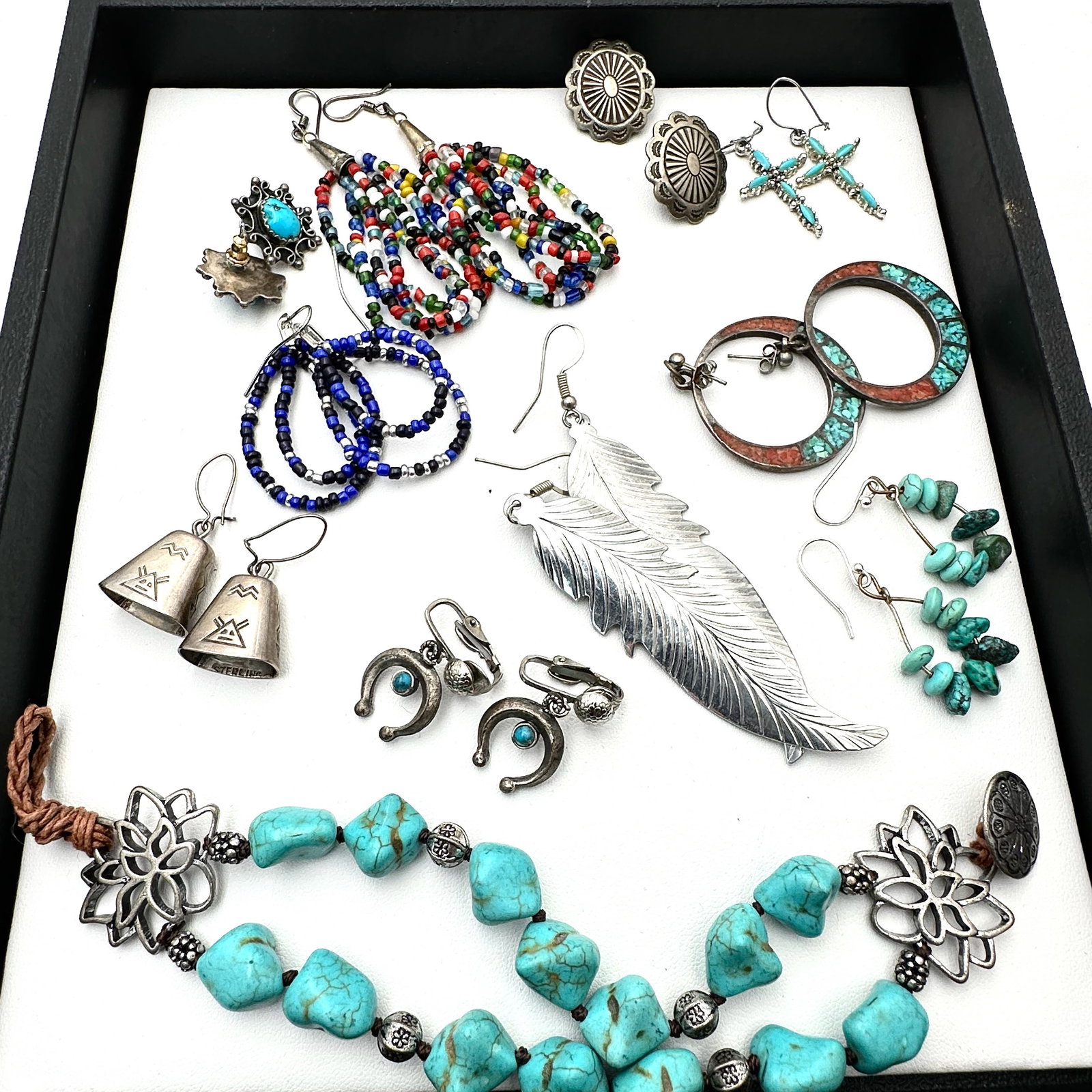American Southwest and Southwest Style Costume Jewelry Lot No Sterling Silver in This Lot (1 of 2)