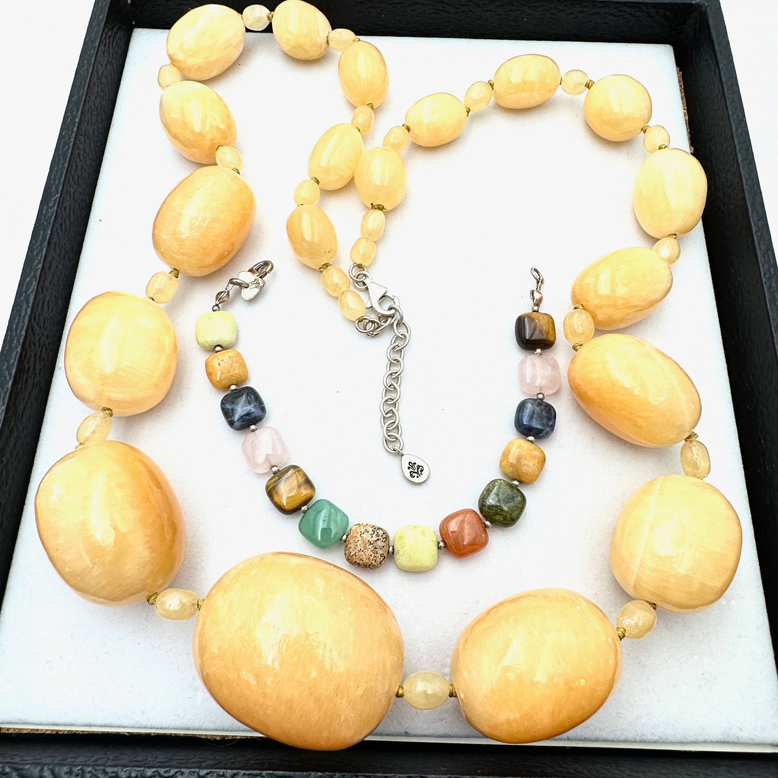 Barse Yellow Gemstone Necklace Sterling Silver and Multi Gemstone Bracelet (1 of 2)