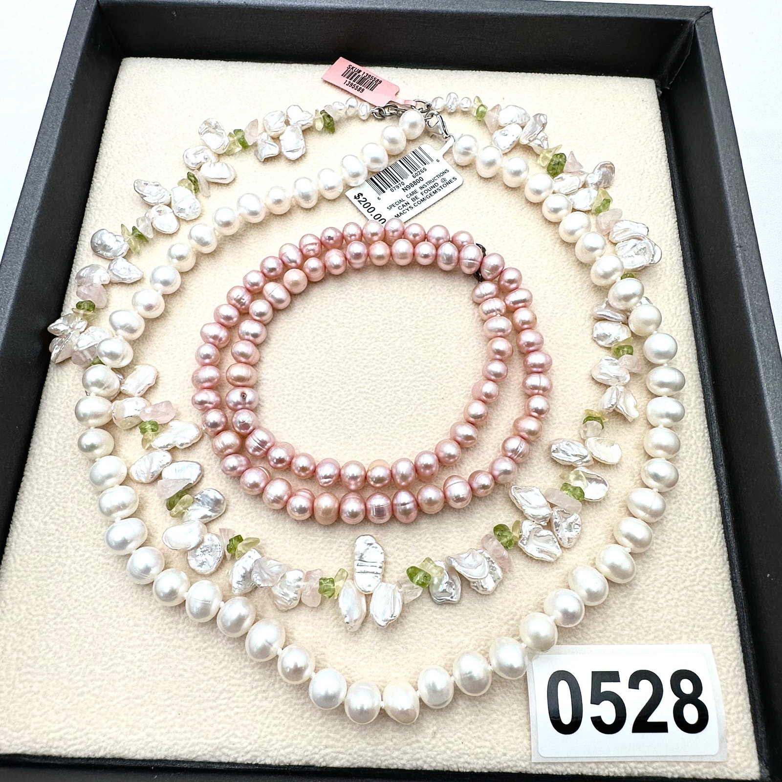 Lot of Freshwater Pearl Necklaces Sterling Silver (1 of 2)