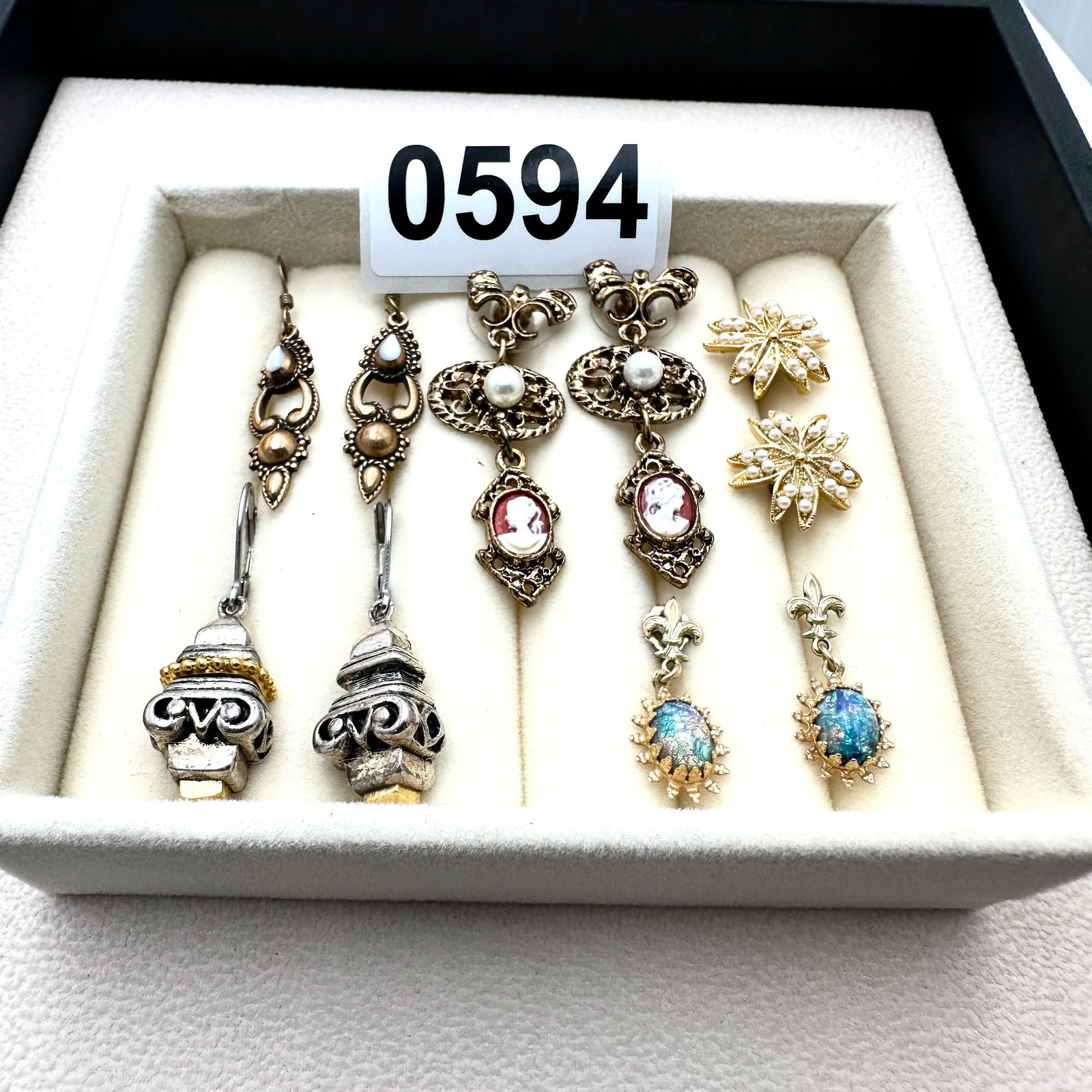 Group Collection Lot Earrings Crystal Rhinestone Multicolor Variety (1 of 2)