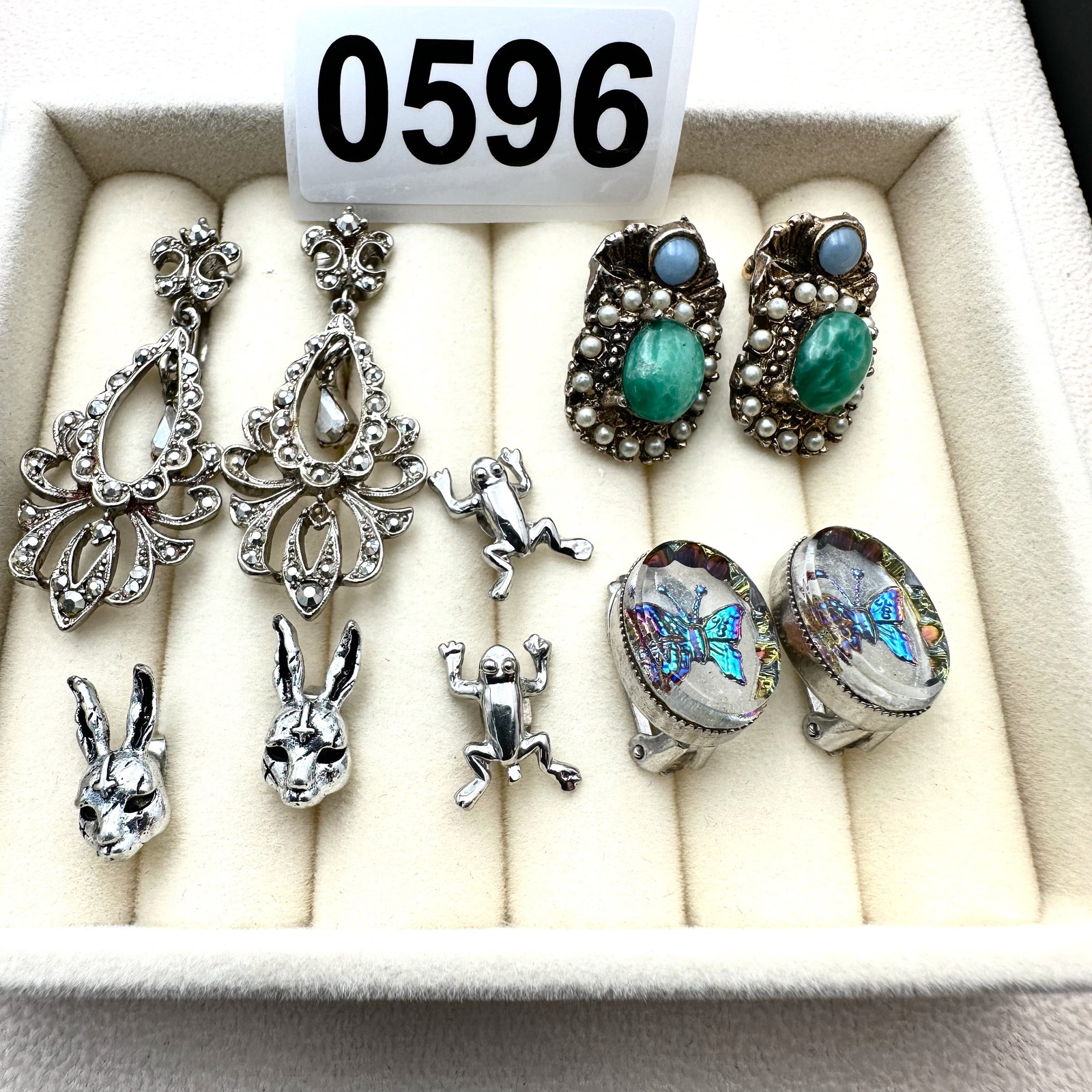 Group Collection Lot Earrings Crystal Rhinestone Multicolor Variety (1 of 2)