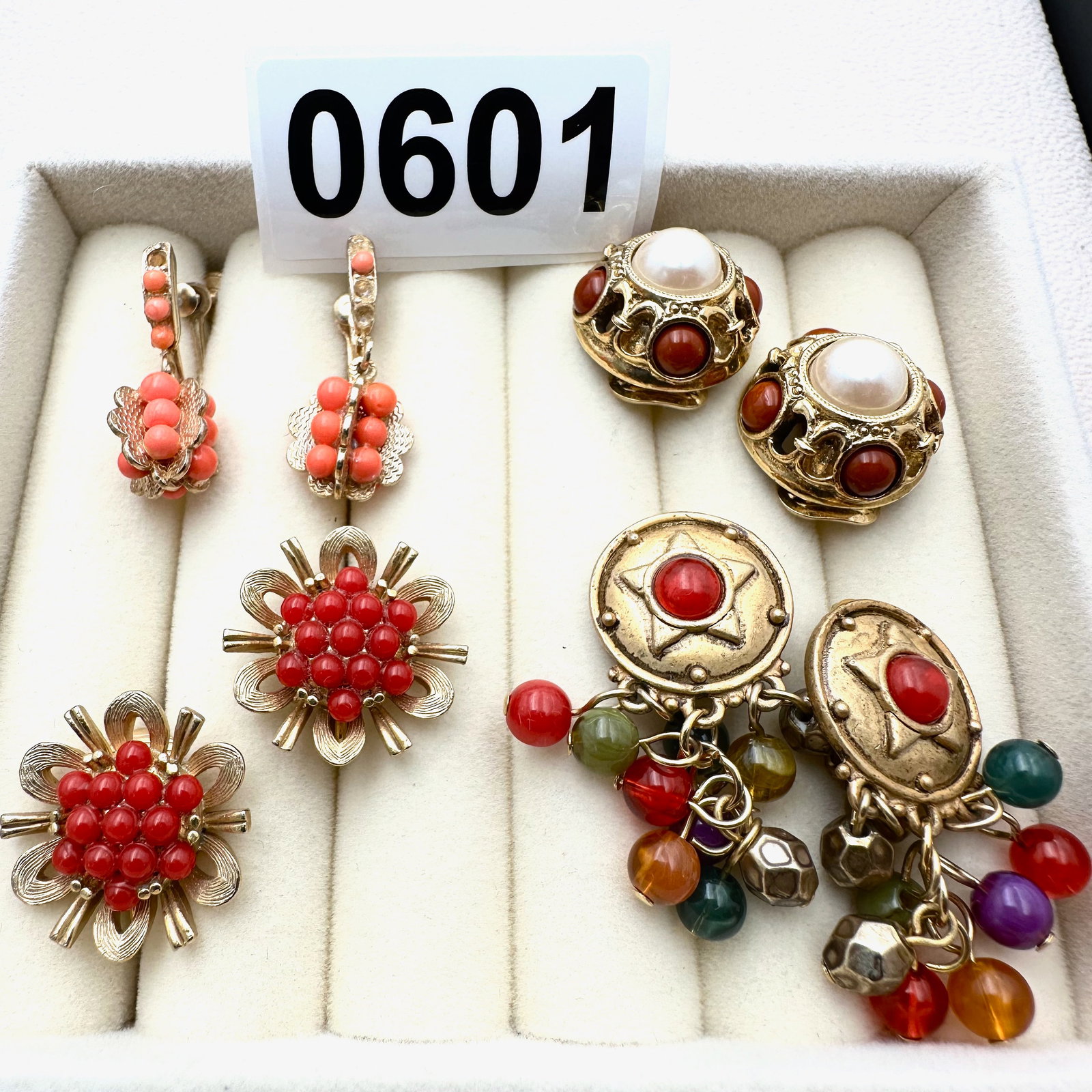 Group Collection Lot Earrings Crystal Rhinestone Multicolor Variety (1 of 2)