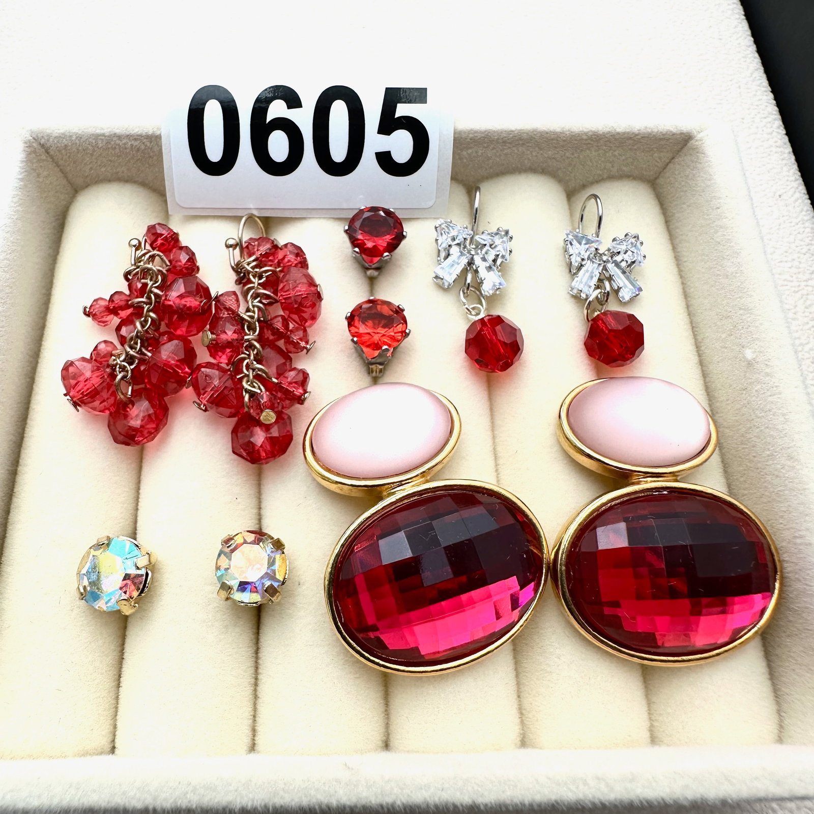 Group Collection Lot Earrings Crystal Rhinestone Multicolor Variety (1 of 2)