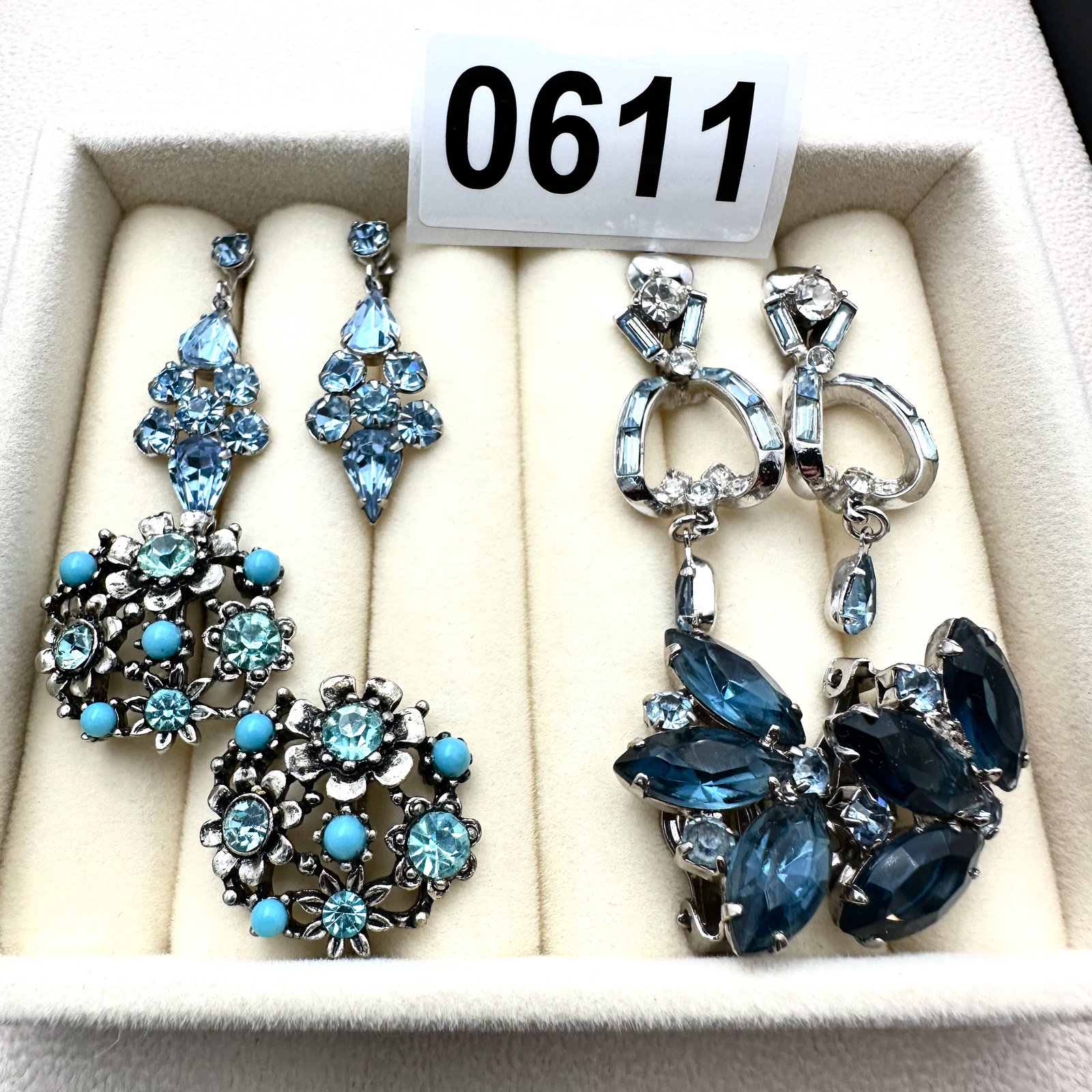 Group Collection Lot Earrings Crystal Rhinestone Multicolor Variety (1 of 2)