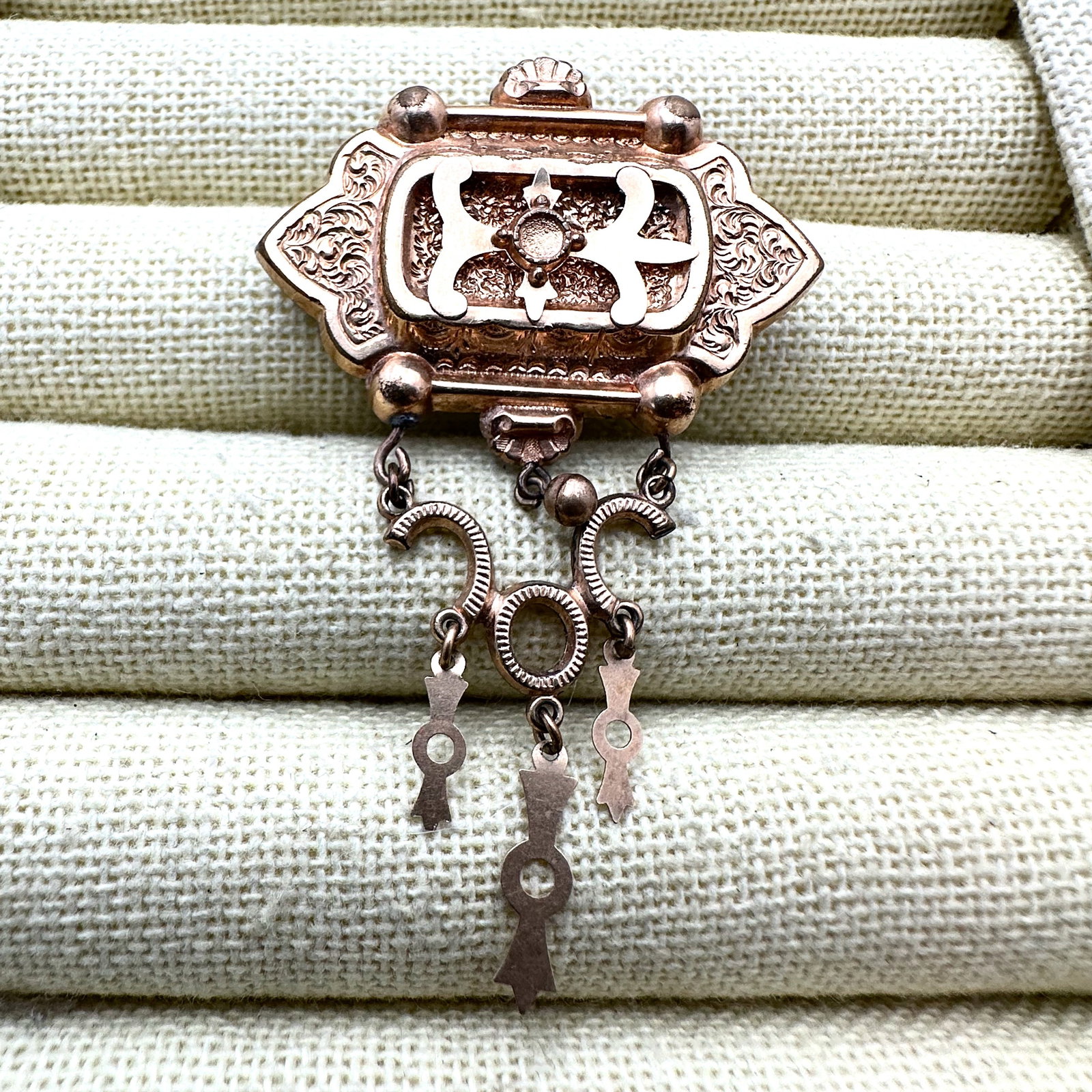 Antique Victorian Gold Filled Brooch Pin 2 Inch (1 of 2)