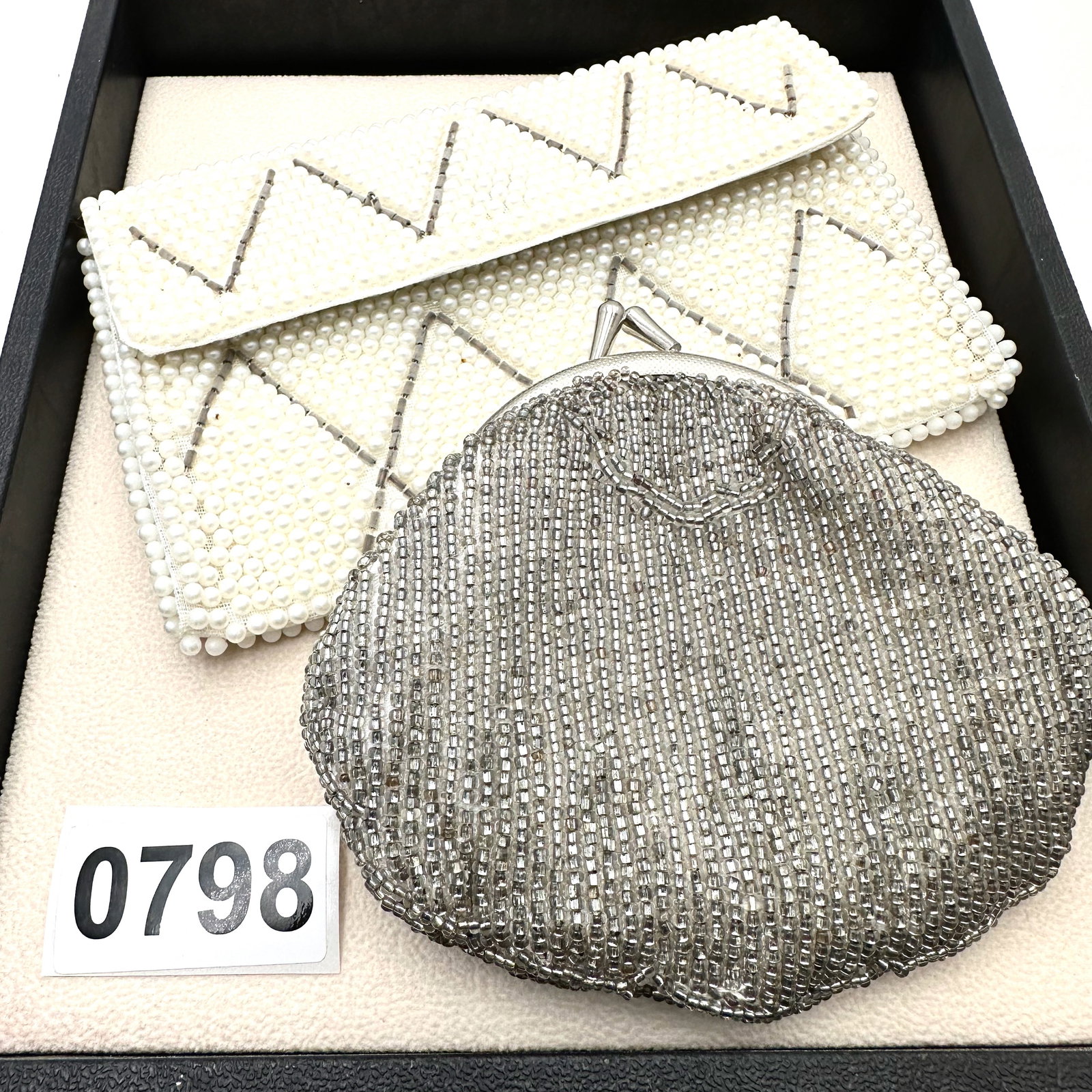 Vintage Lot of Beaded Clutch Purse by Cater Japan and Beaded Coin Purse (1 of 2)