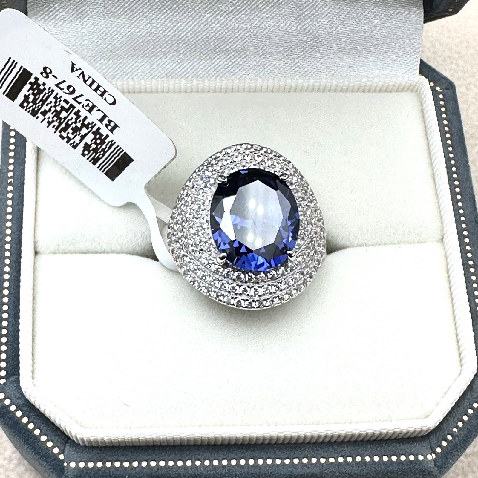 Bella Luce Esotica Tanzanite Sterling Silver Ring Size 8 (1 of 3)
