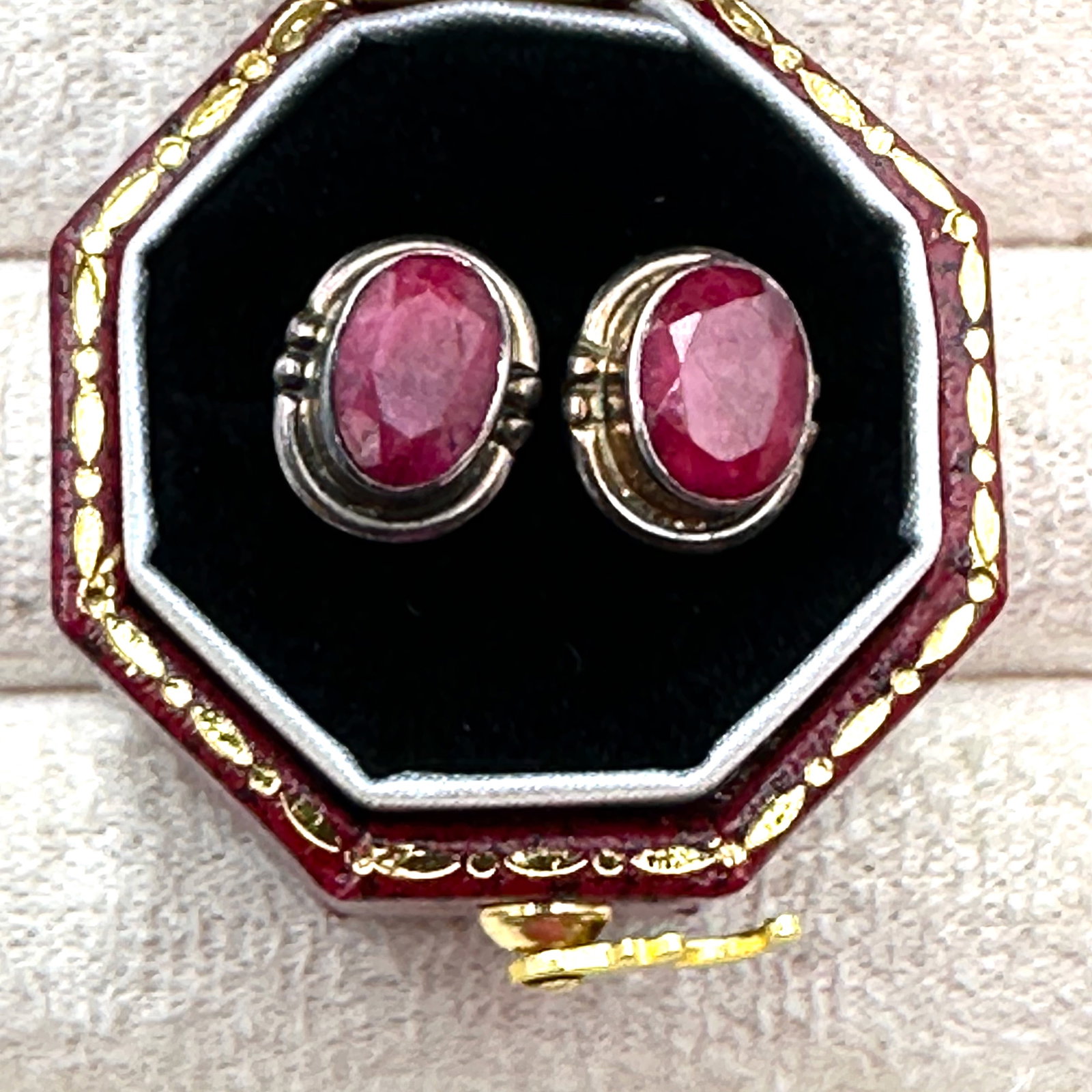 Nicky Butler Red Rough Ruby Sterling Silver Pierced Earrings Box Included: Nicky Butler Red Rough Ruby Sterling Silver Pierced Earrings Box Included