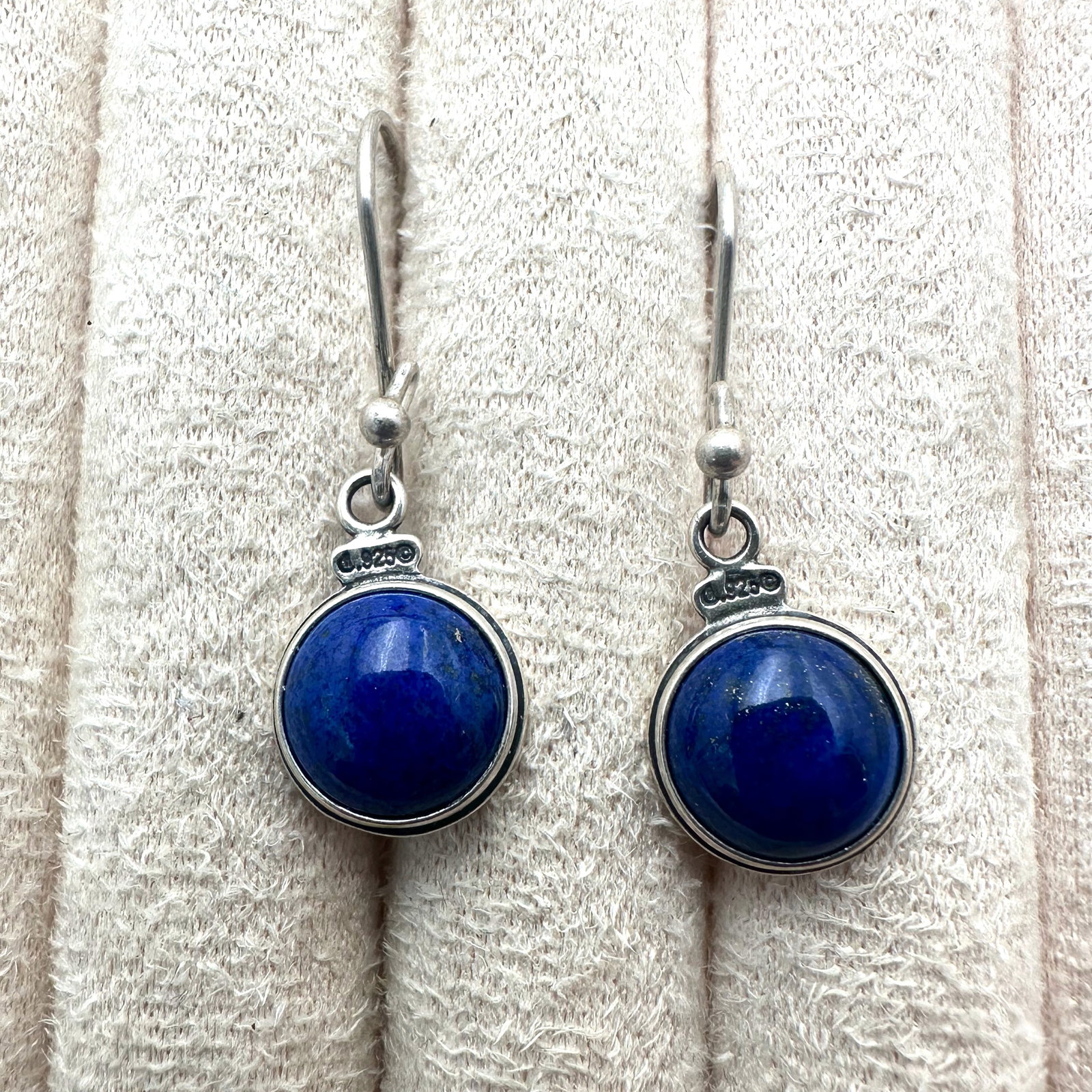 Carolyn Pollack Lapis Lazuli Sterling Silver Pierced Earrings 1.25 Inch: Carolyn Pollack Lapis Lazuli Sterling Silver Pierced Earrings 1.25 Inch