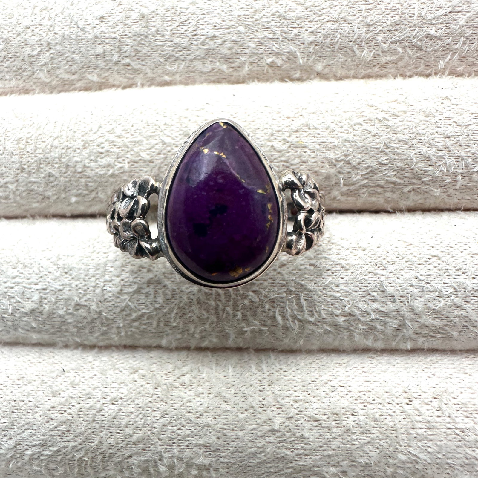 Purple Mohave Turquoise Sterling Silver Ring Size 9: Purple Mohave Turquoise Sterling Silver Ring Size 10