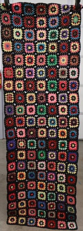 Vintage Crocheted Granny Square "Runner" (1 of 5)