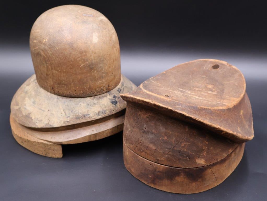 Antique A1 Woodworking Co Millinery Hat Blocks Molds (1 of 17)