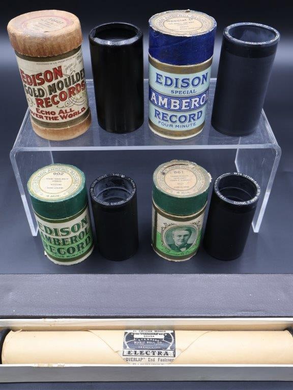 Collection of Edison Phonograph Cylinders (1 of 20)