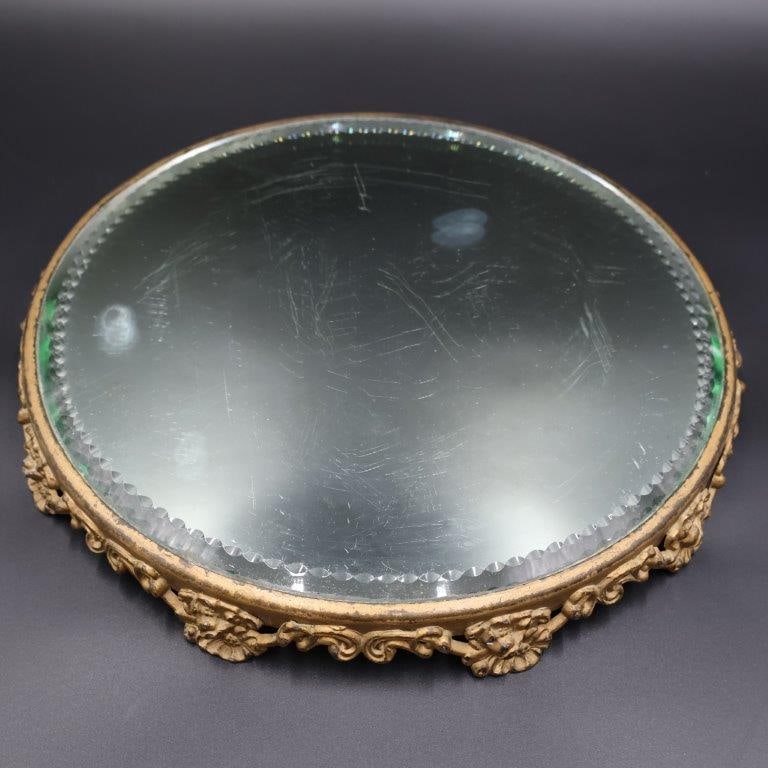 Antique Victorian Plateau Mirror (1 of 6)