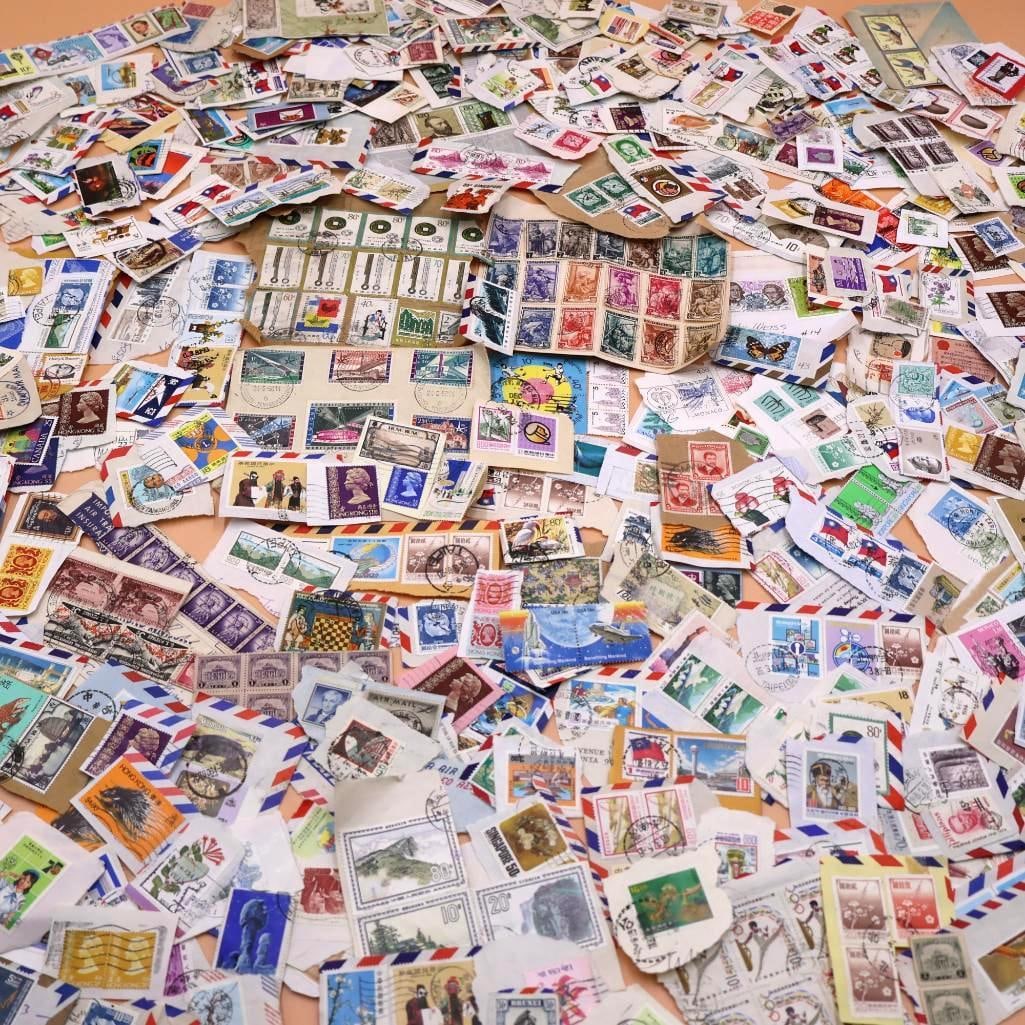 Collection of Vintage and Antique Stamps, Mostly Southeast Asia and More (1 of 20)