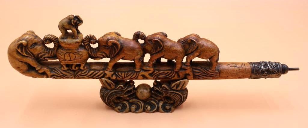 Chinese Antique Decorative Hookah Pipe (1 of 13)