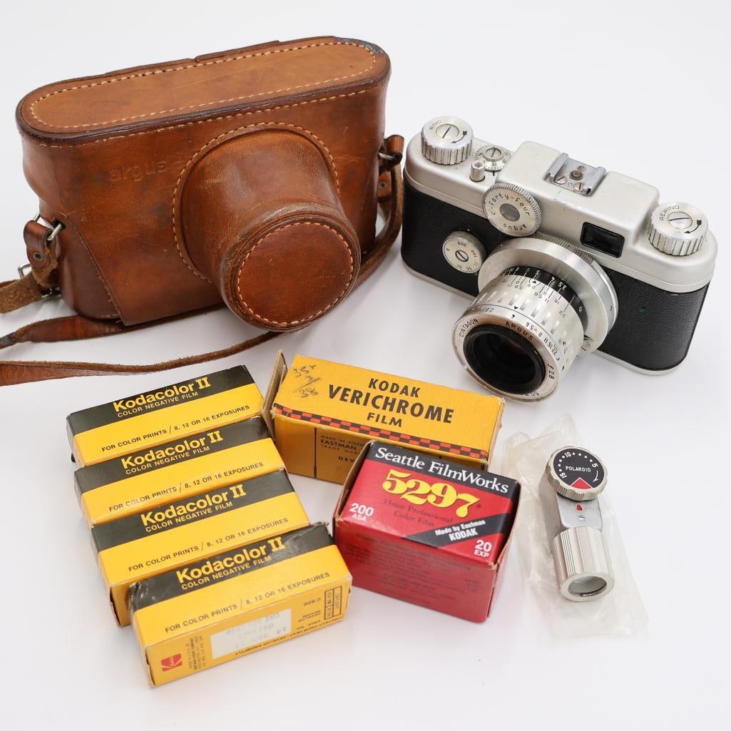 Vintage Argus C-Forty-Four Camera and Assort NOS Film (1 of 17)