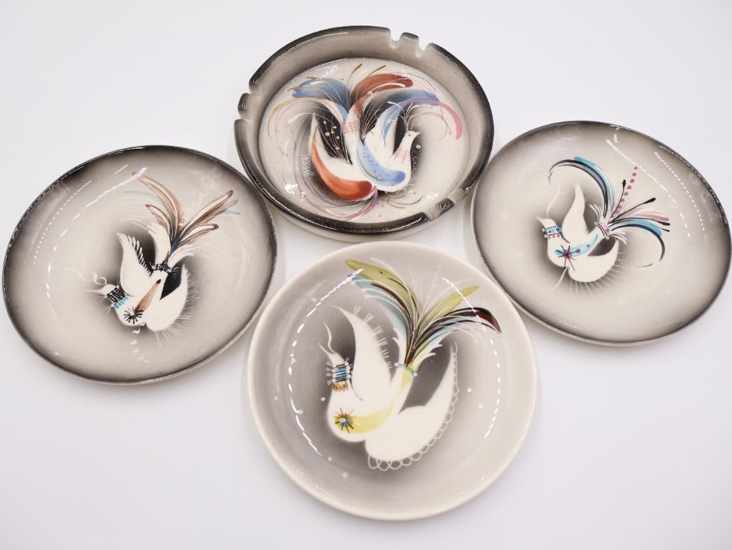 Vintage Sascha Brastoff Ceramic Bird Motif (1 of 10)