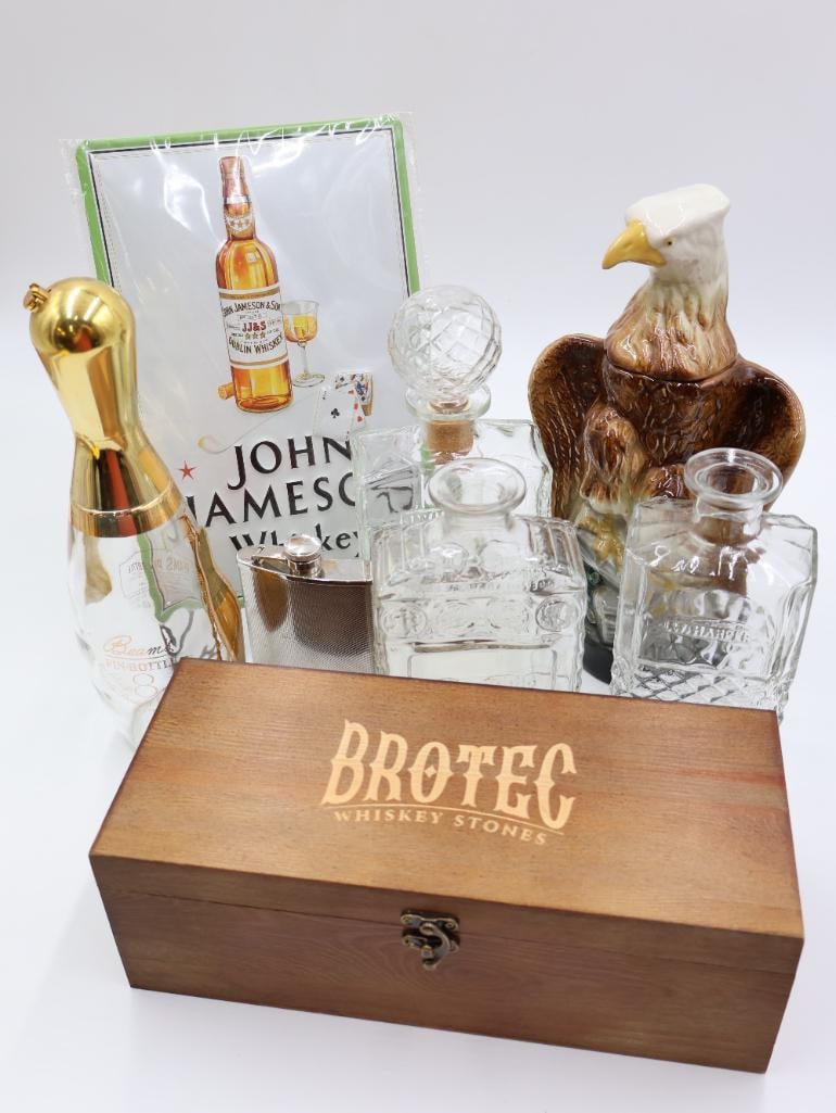 Vintage Whiskey Bottles and Whiskey Accessories (1 of 20)
