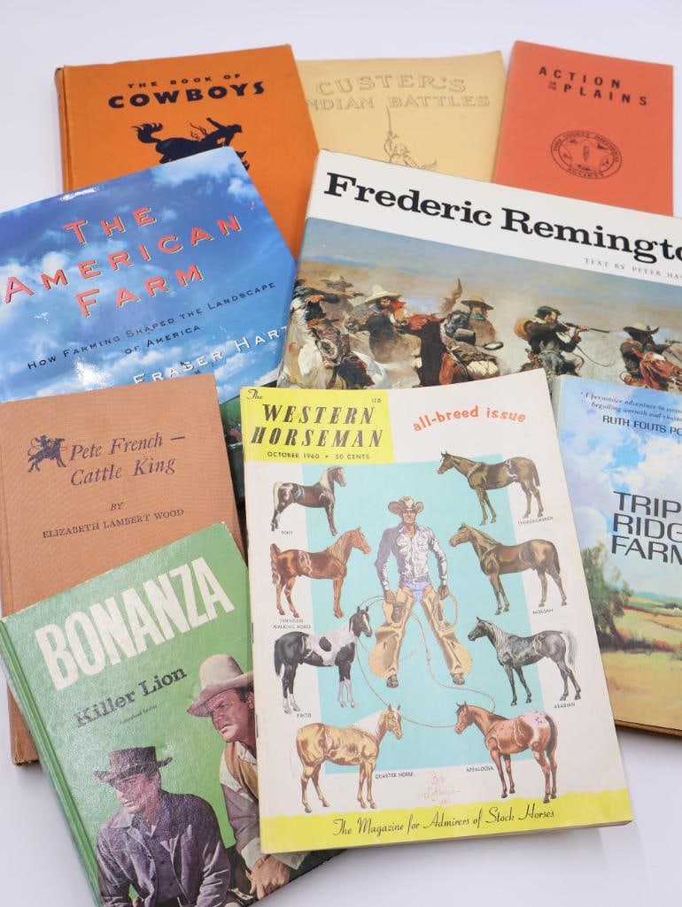 Western Books Including Vintage Western Horseman Catalog (1 of 20)